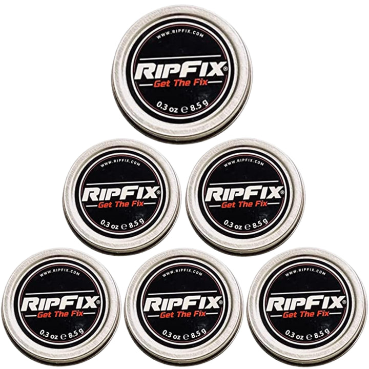 RipFix Hand Tear Repair - Rip Fix Stopper Balm for Gymnastics - Climbers Hand Balm - Wod Callus Hand Care - Climbing Hand Repair Balm Cream - Treatment for Cracked or Ripped Hands 0.3 oz - Pack of 6