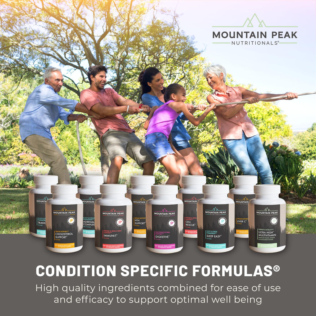 Mountain Peak Nutritionals Energy Formula - All in One Multi-Mineral Powder - Complete Nutrition, Vitamin, Mineral, and Electrolyte Supplement for Men & Women - Orange Flavor (255g, 30 Servings)