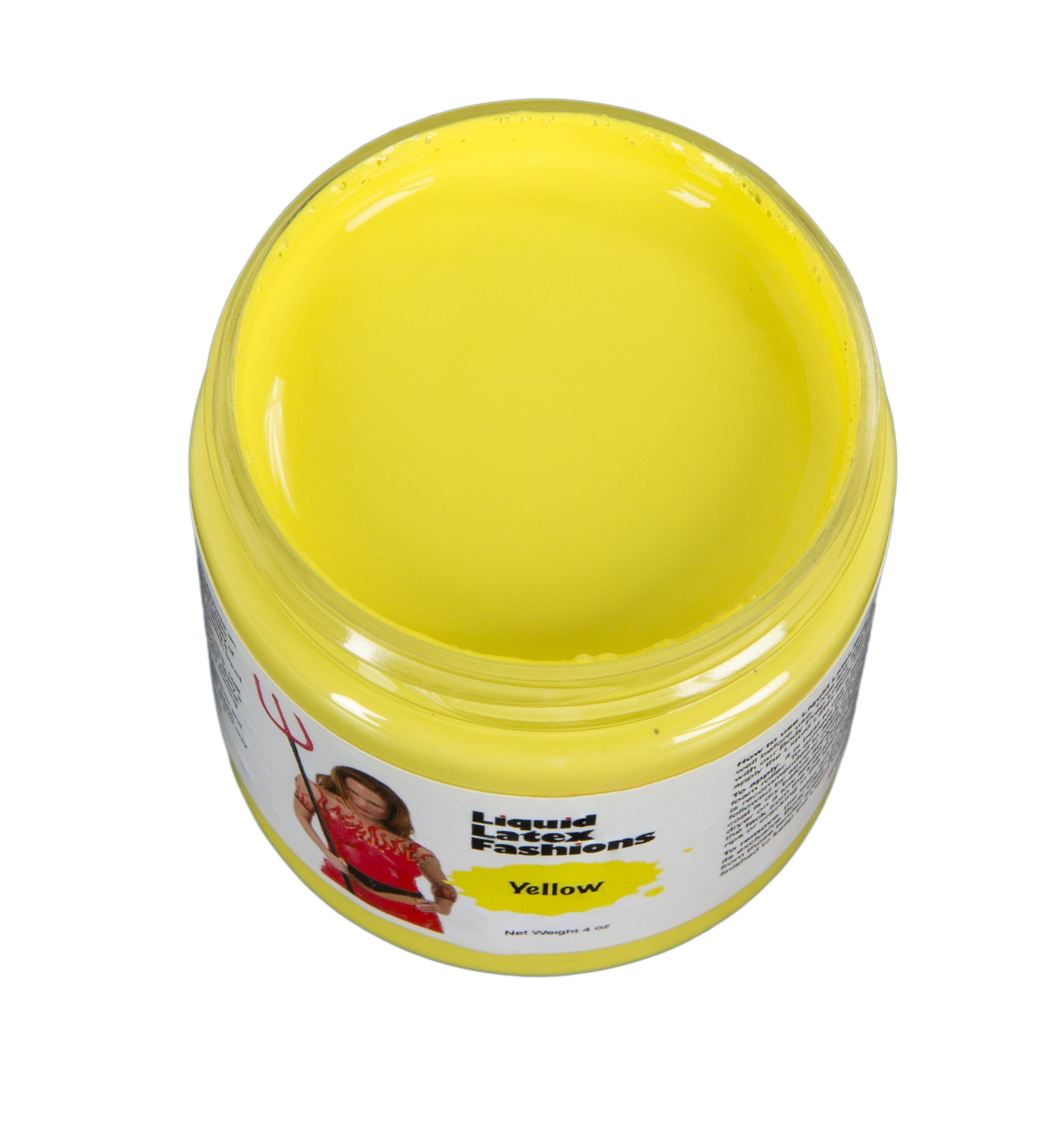 Ammonia Free Liquid Latex Body Paint - 4oz Yellow