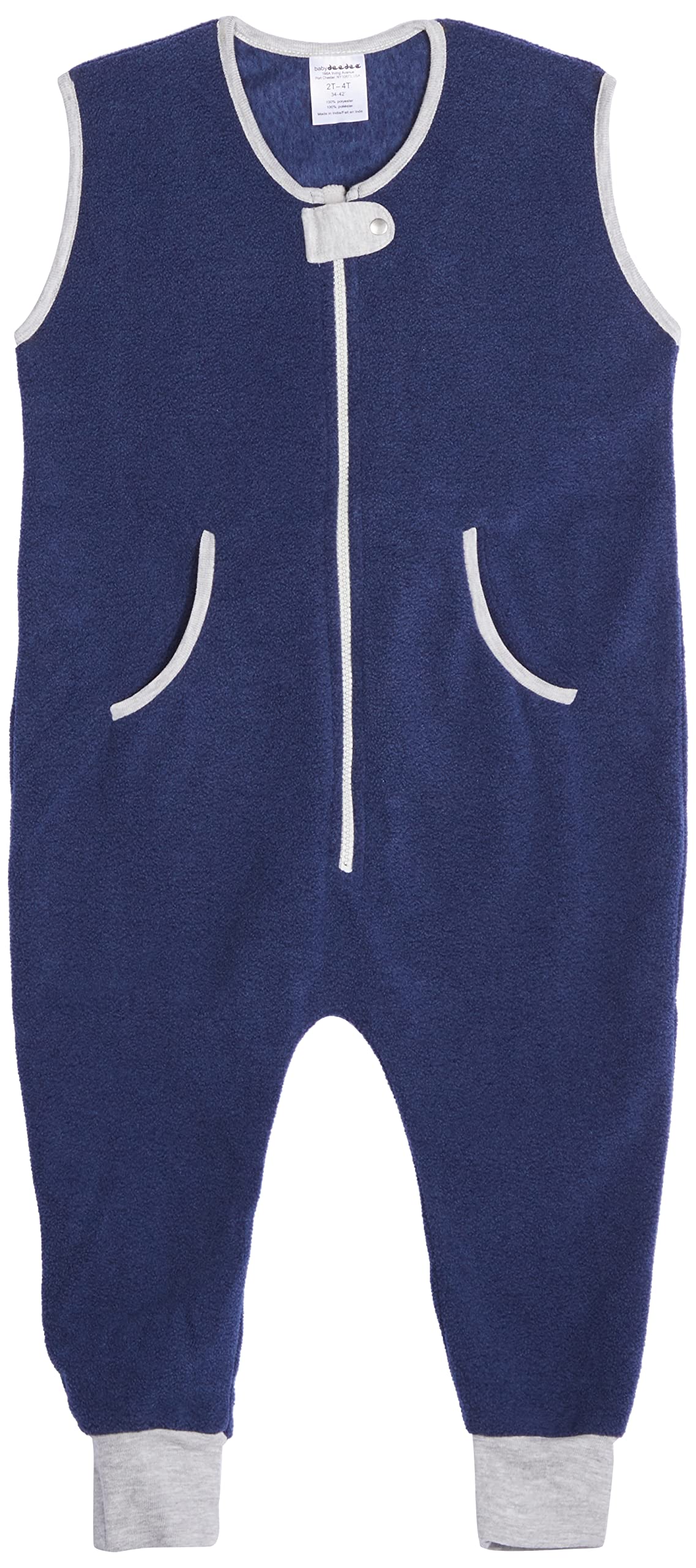 baby deedee Fleece Sack with Feet, Sleep Kicker, Toddler Wearable Blanket Sleeper, Navy, 2-4T (Pack of 1)