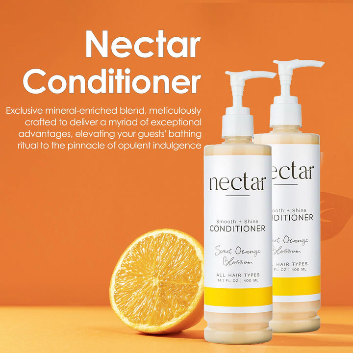 World Amenities Nectar Pump Bottle Hair Conditioner - Moisturizing Conditioner for Hair Care - Detangling Conditioner