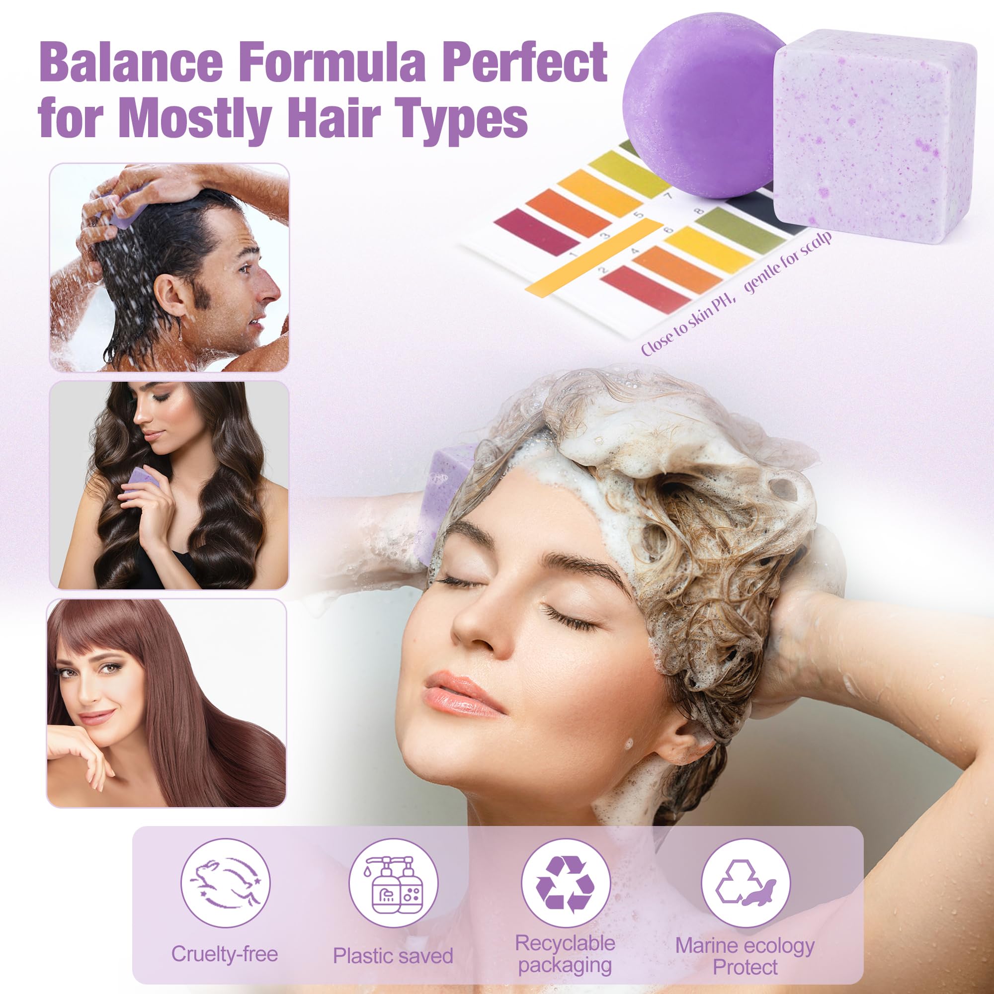 Leafinty Shampoo and Conditioner Set | Bar Shampoo and Conditioner for Blonde Brown and Gray Hair| Vegan & Natural | Shampoo Bar | Shampoo and Conditioner 6.7oz (Sundazed Scent)