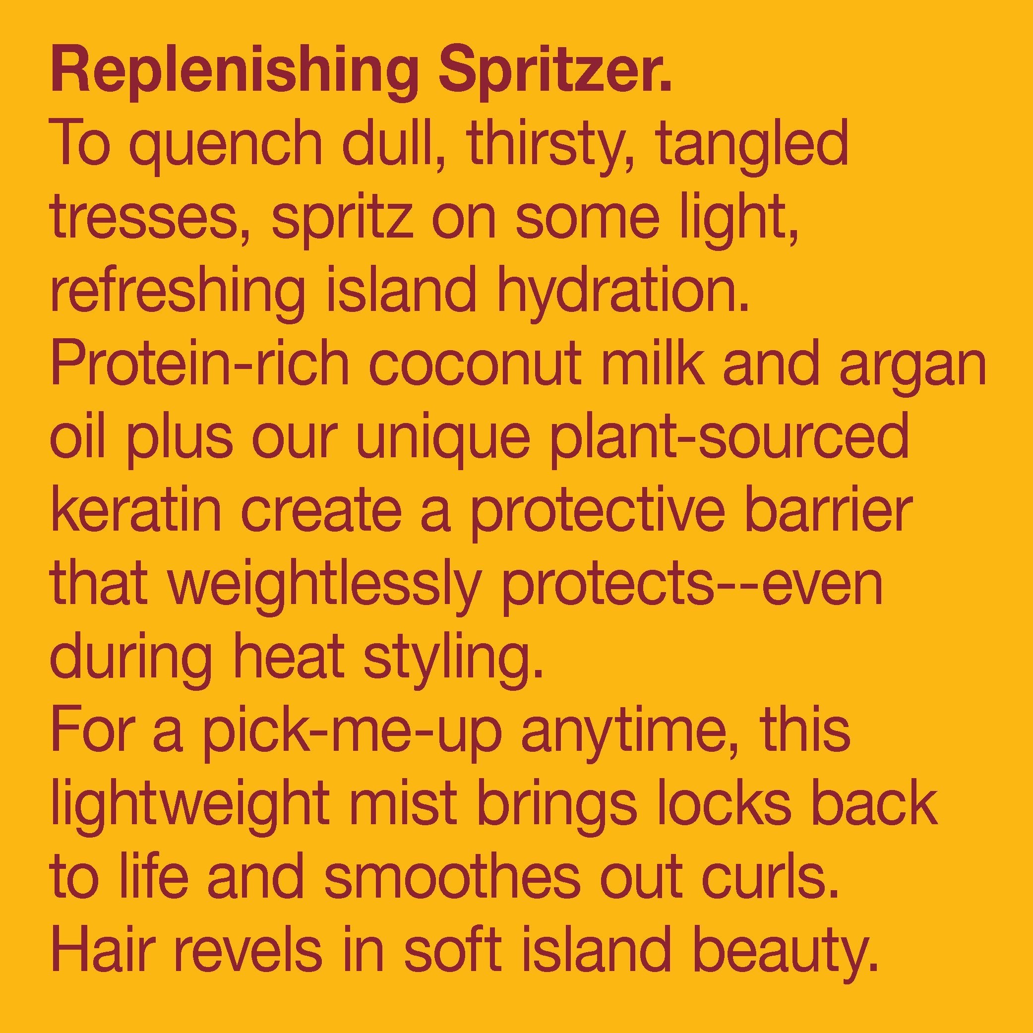 Alba Botanica Drink It Up Coconut Milk Hawaiian Leave-In Conditioning Mist, Orange , 8 oz.