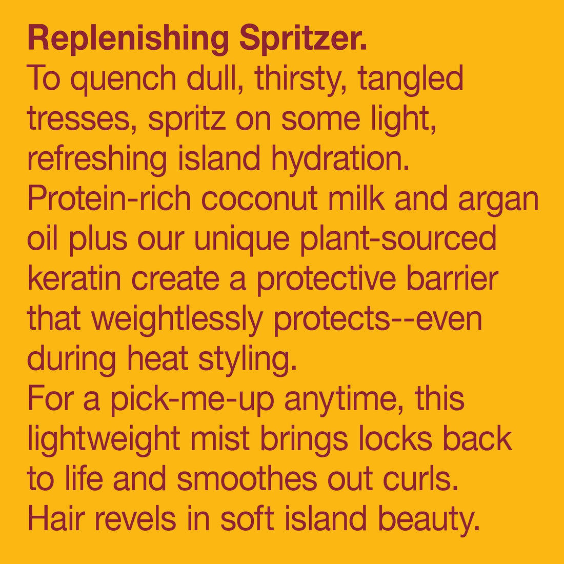 Alba Botanica Drink It Up Coconut Milk Hawaiian Leave-In Conditioning Mist, Orange , 8 oz.