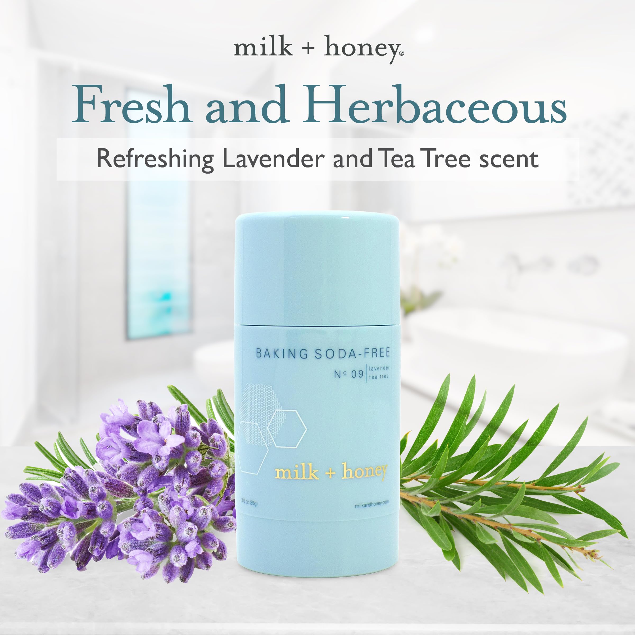 Milk Honey Baking Soda Free No. 09 (Lavender, Tea Tree) : Milk + Honey Baking Soda-Free Deodorant (Baking Soda Free No. 09 (Lavender, Tea Tree))