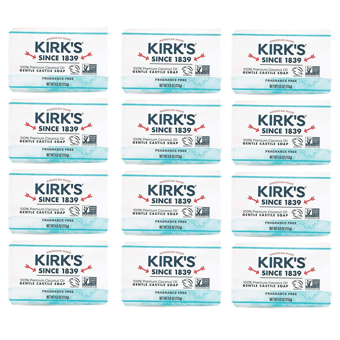 Castile Soap, Frag Free, 4 oz (Multi-Pack)