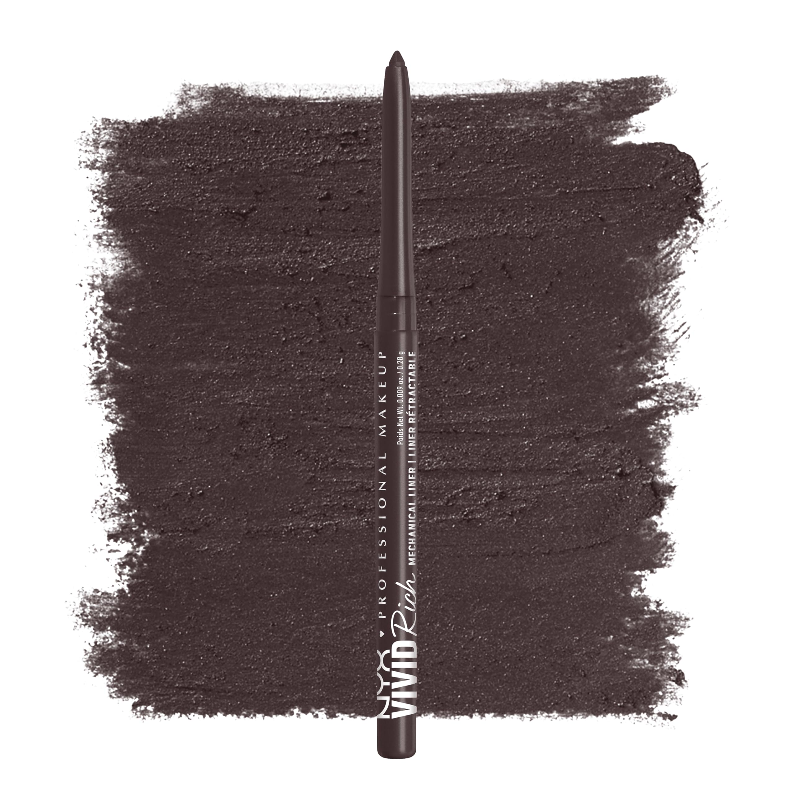 Nyx Professional Makeup Retractable Eye Liner, Brown, 0.34g