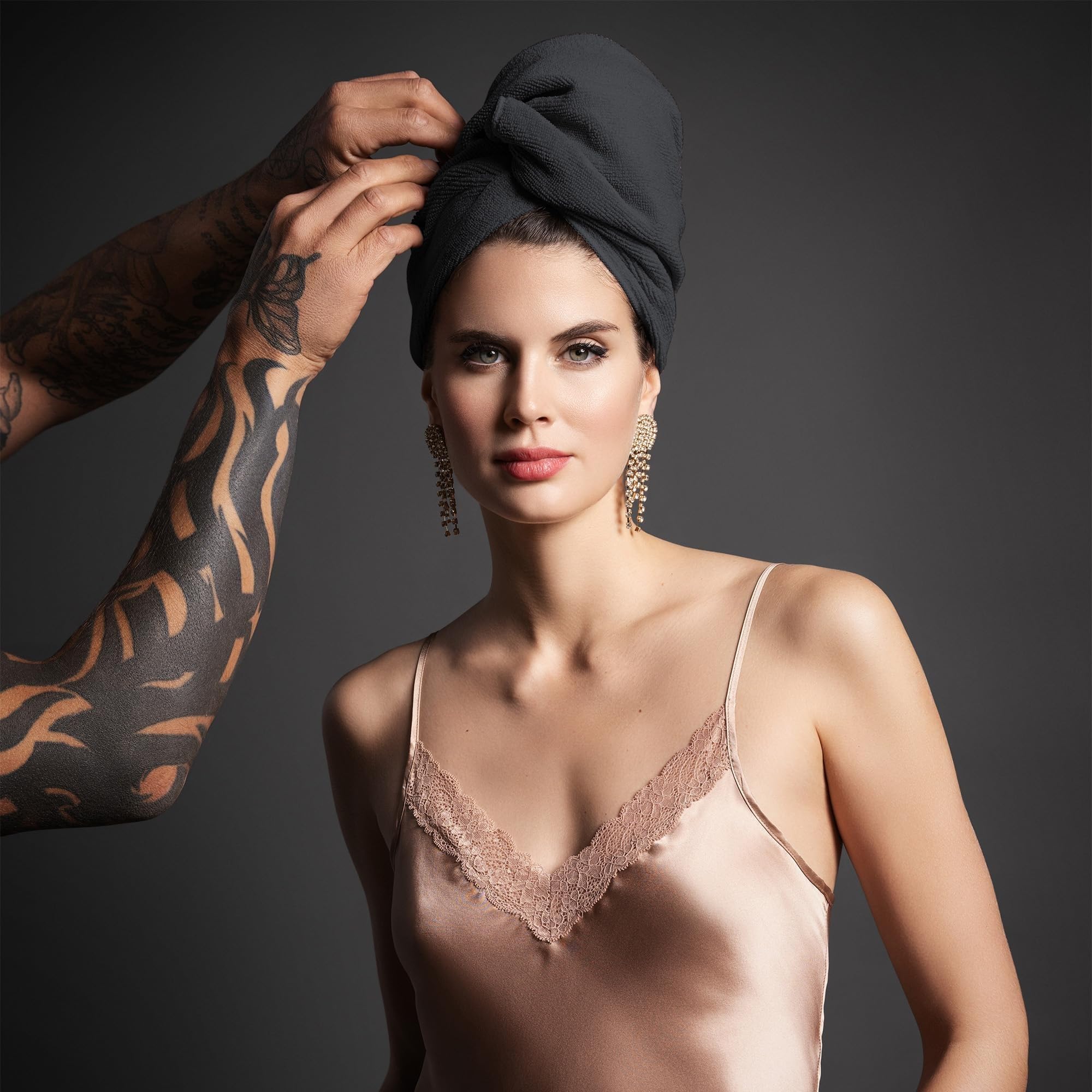 Softees Towels with Duraguard, Black, 10pk