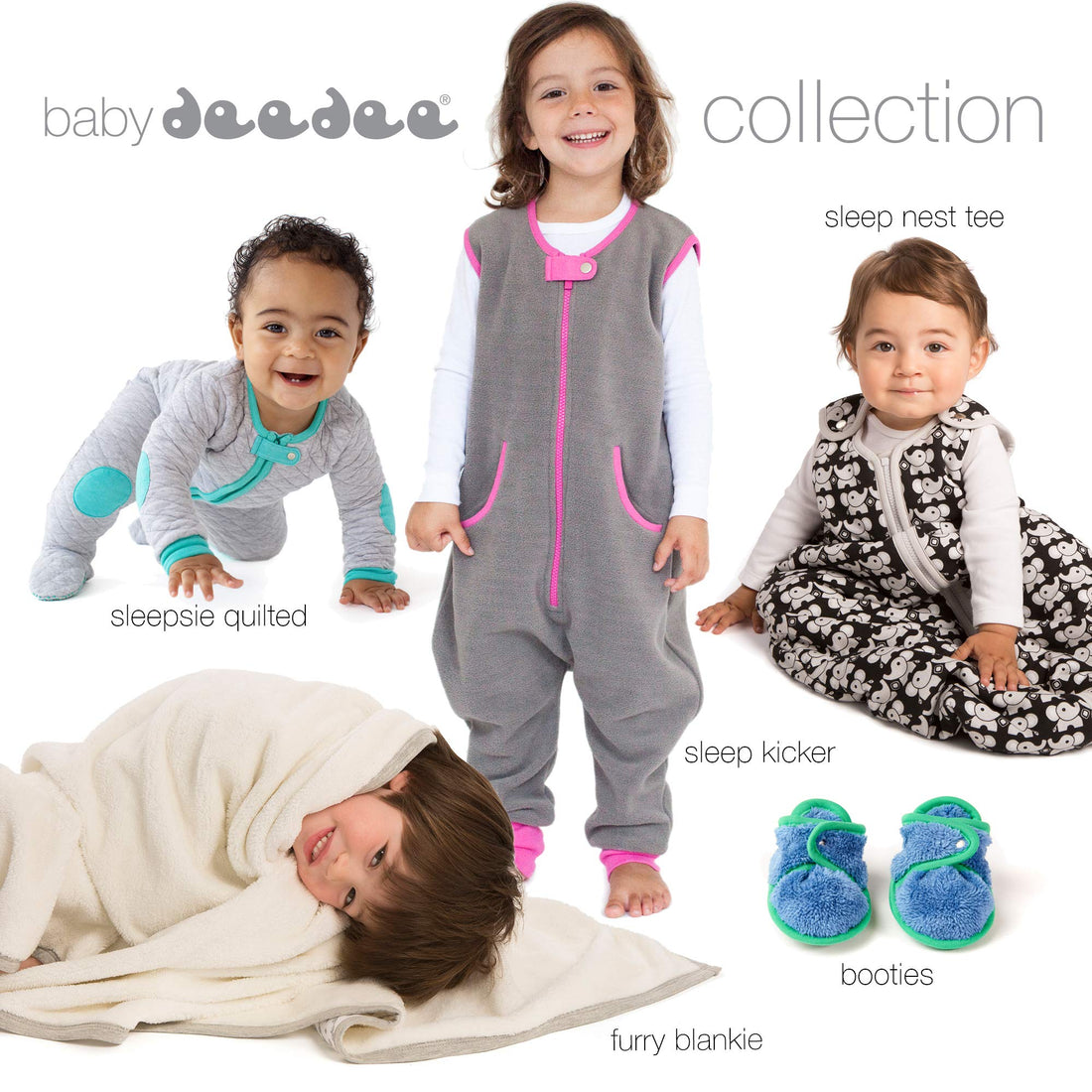 baby deedee Sleep Nest Teddy Baby Sleeping Bag, Fuzzy Dino, Medium (6-18 Months)