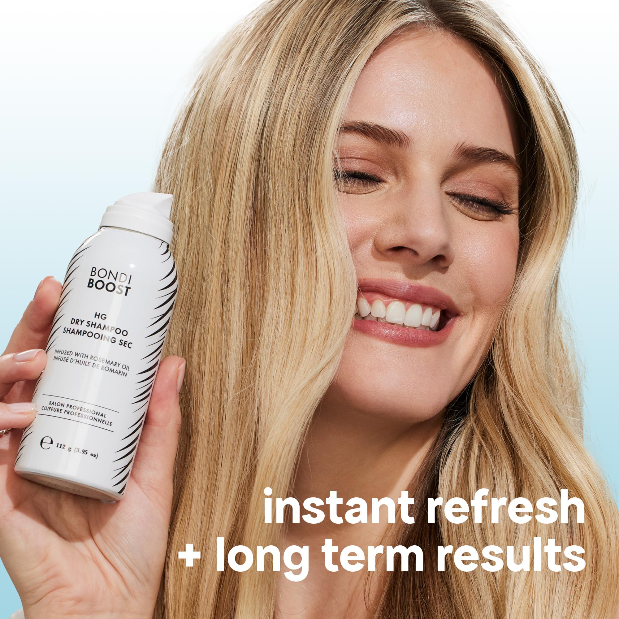 BONDIBOOST HG Dry Shampoo Spray [3.95 oz], Instantly Refresh + Protects & Strengthens Hair, Infused with Rosemary Oil, Works for All Hair Types Including Color