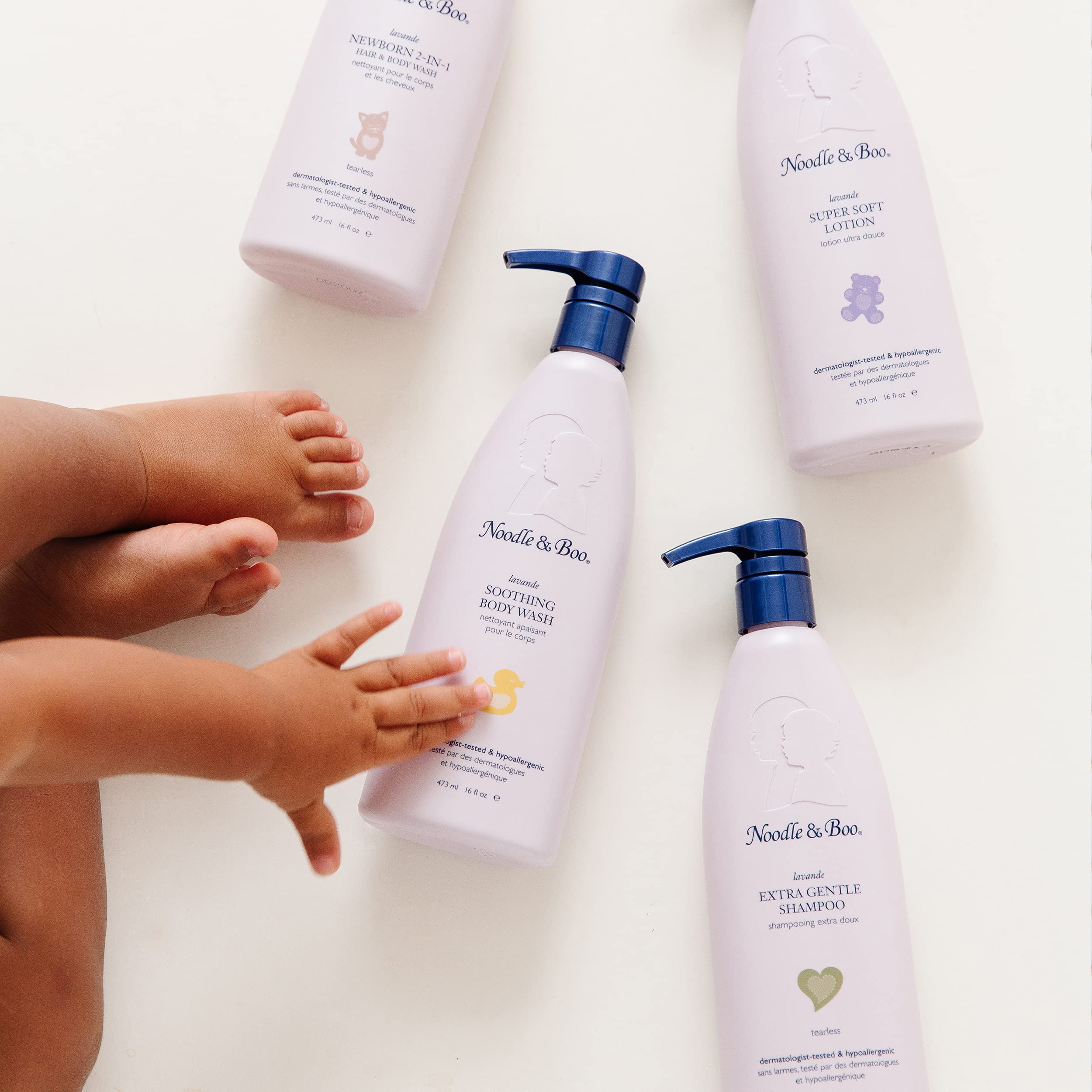 Noodle & Boo Lavender Soothing Newborn and Baby Bath , 16 Fl Oz (Pack of 1)