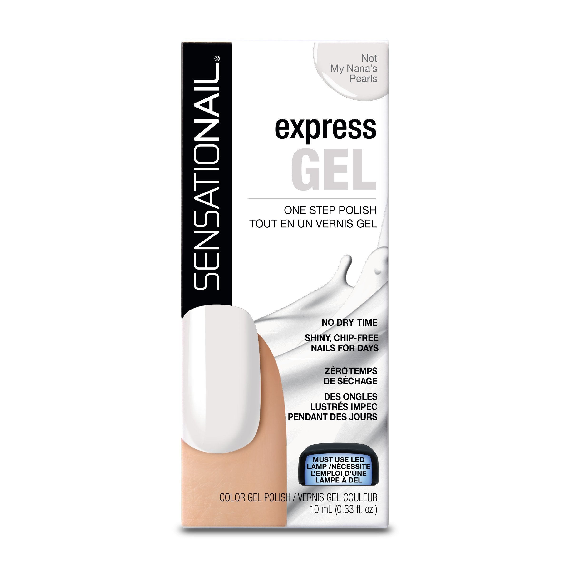 Pacific World Corporation Sensationail Express Gel Polish, Not My Nana's Pearls, 0.33 Ounce (Pack of 2)