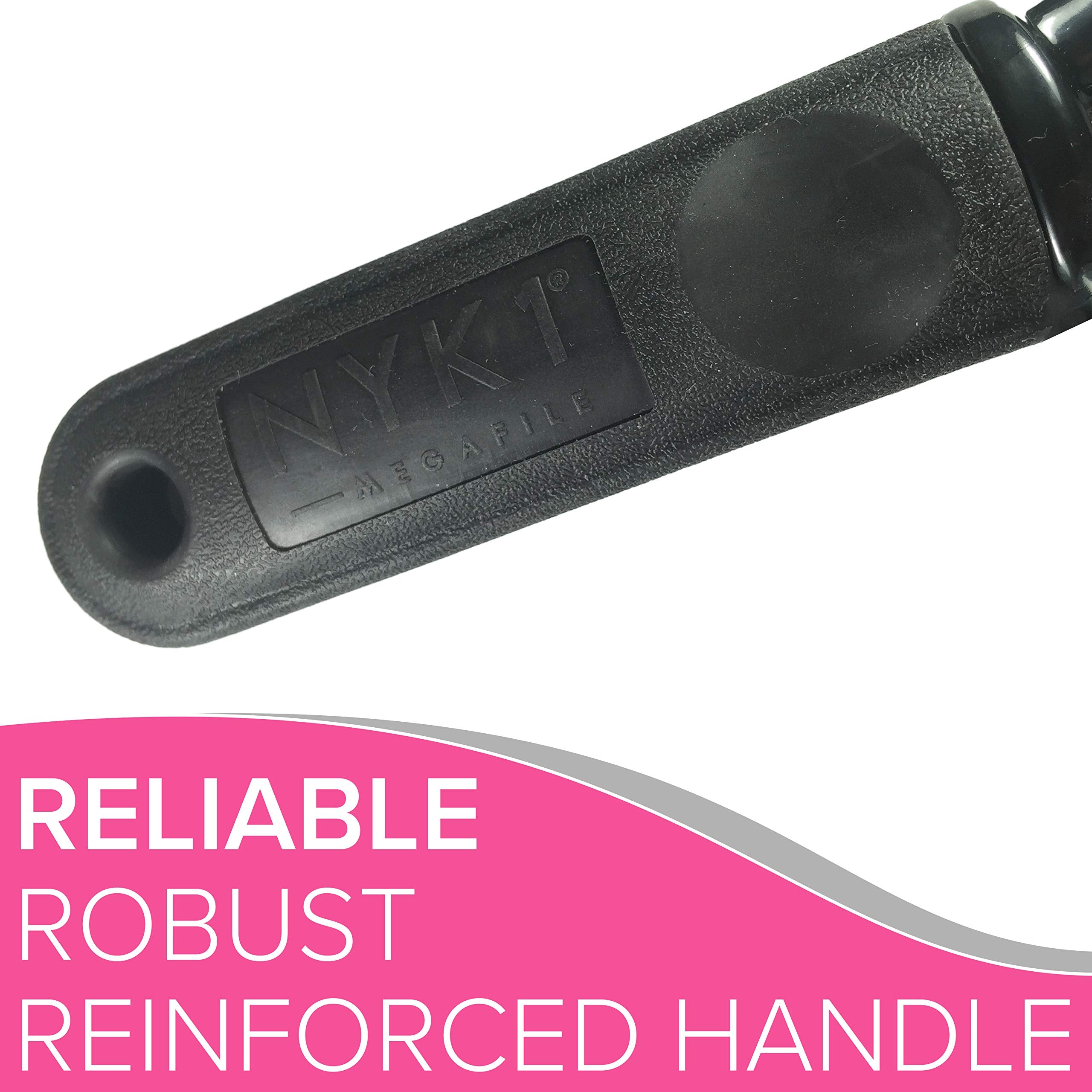 NYK1 Genuine Megafile Professional Foot File Pedicure Rasp The Original Others Are Not The Same Super Sharp Extra Large Micro Files Unique To Remove Calloused Dry Rough Dead Skin Pink MegaFile