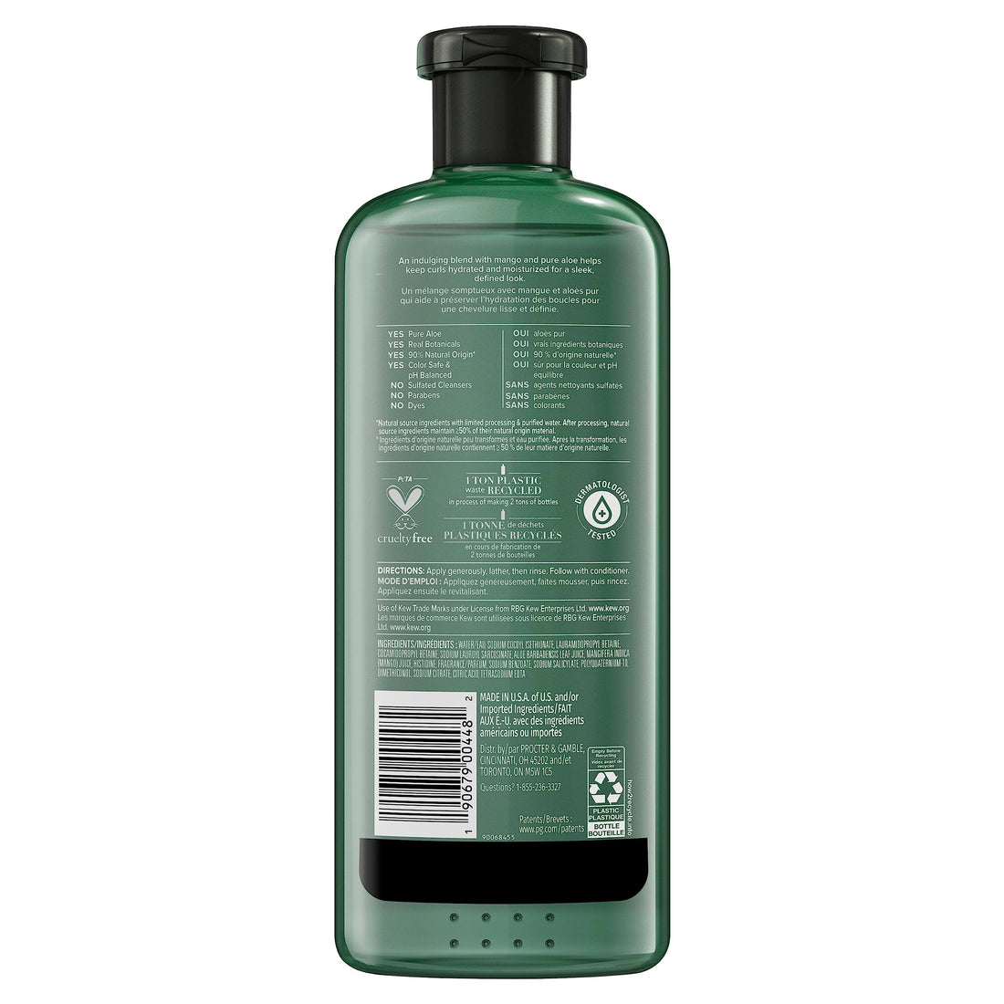 Herbal Essences Bio: Renew Potent Aloe + Mango Conditioner for Curly Hair 13.5 Fl Oz, 5.523 Fl Oz