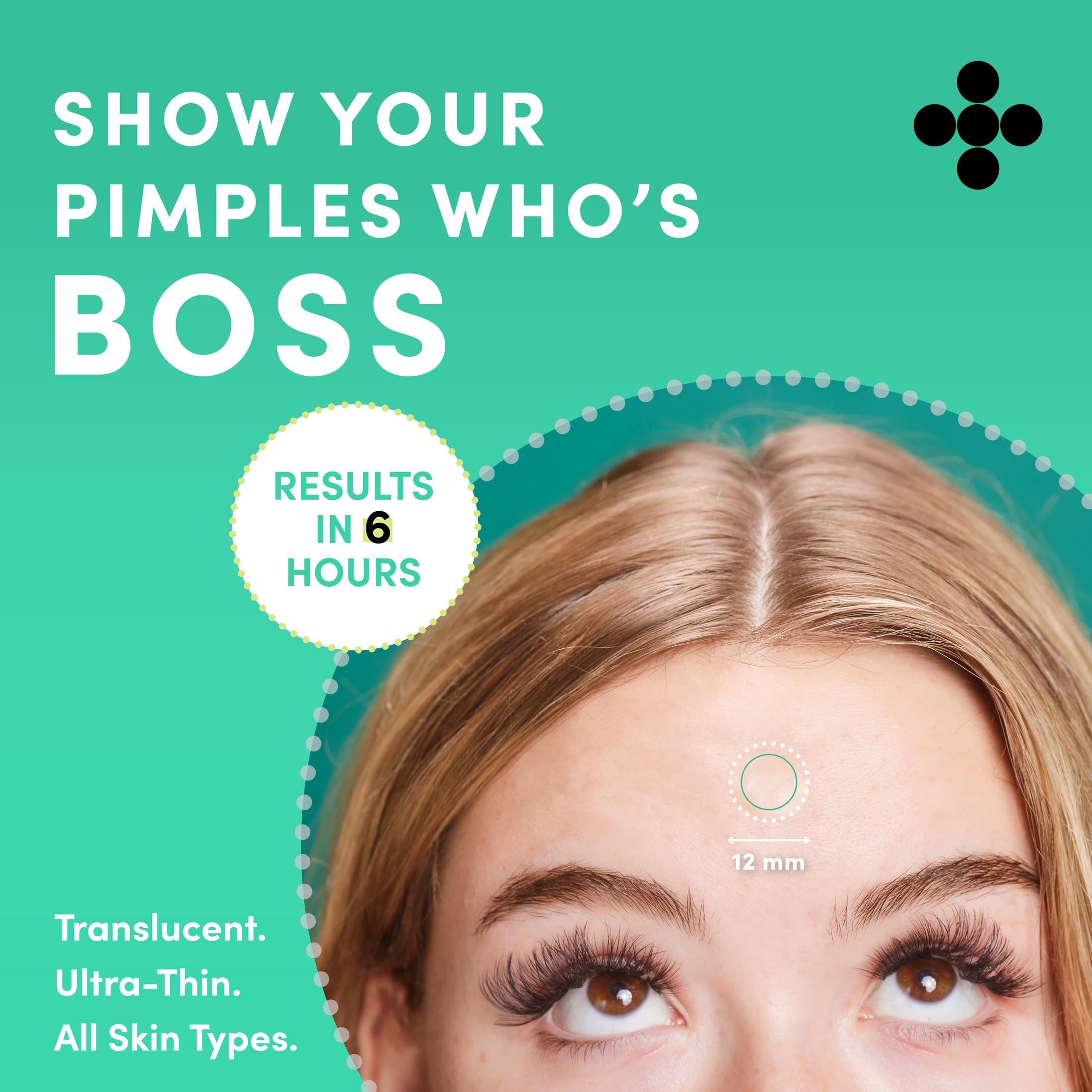 Dots for Spots Pimple Patches For Face - Fast Acting, Translucent Hydrocolloid Zit Patches that Unclog Pores - Korean Skincare - Vegan, Cruelty Free - (60 count)