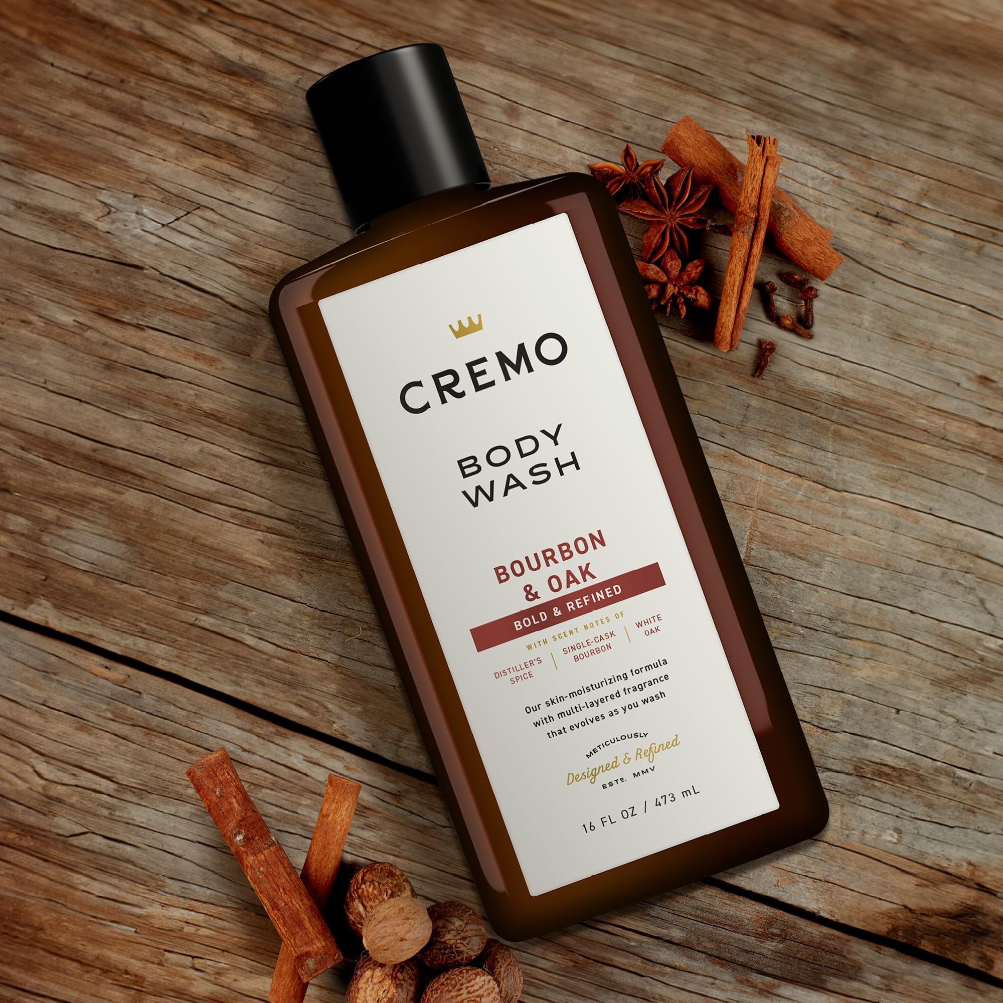 Cremo All Season Body Wash - Bourbon & Oak, 16 Ounce