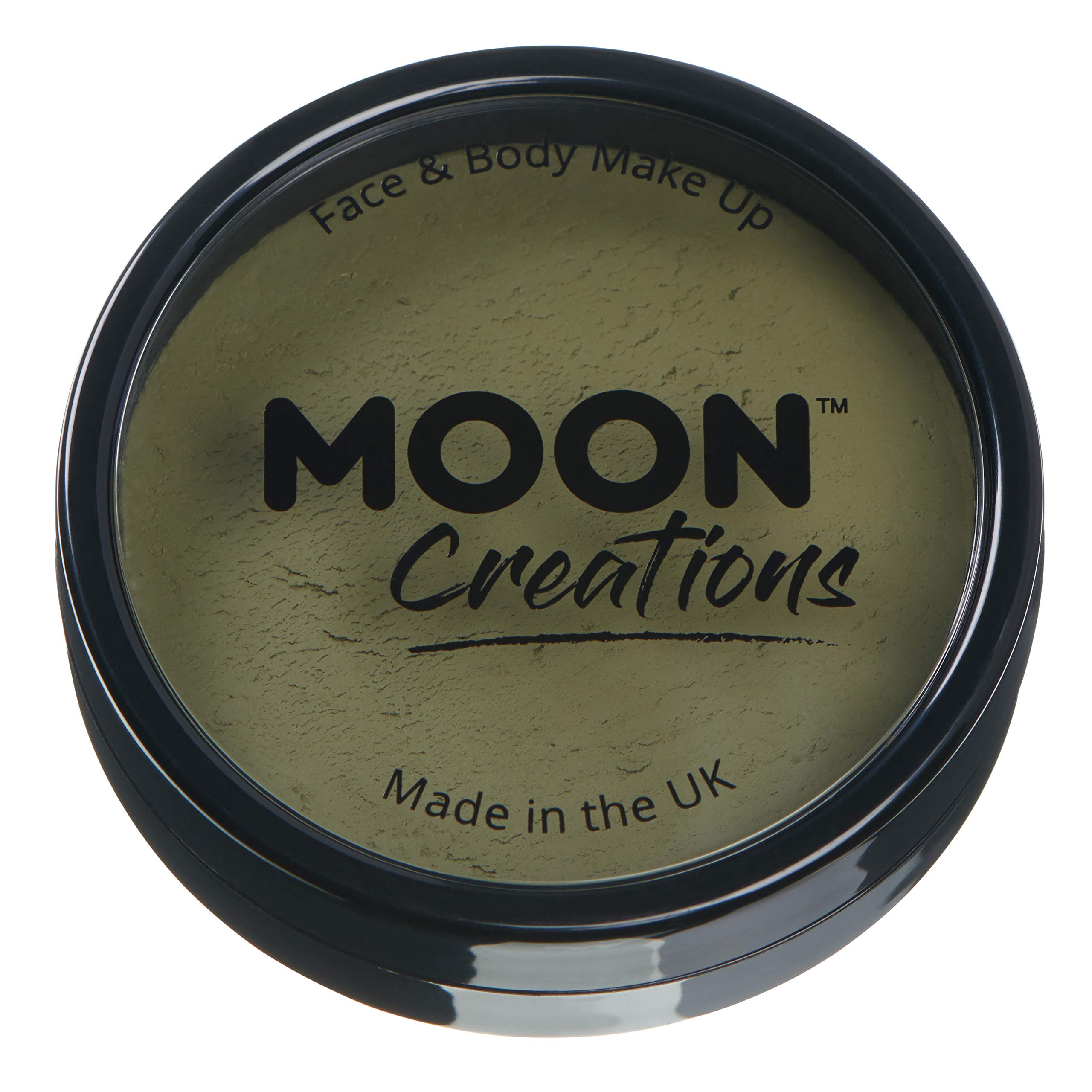 Moon Creations - Pro Face & Body Paint Cake Pots - Army Green
