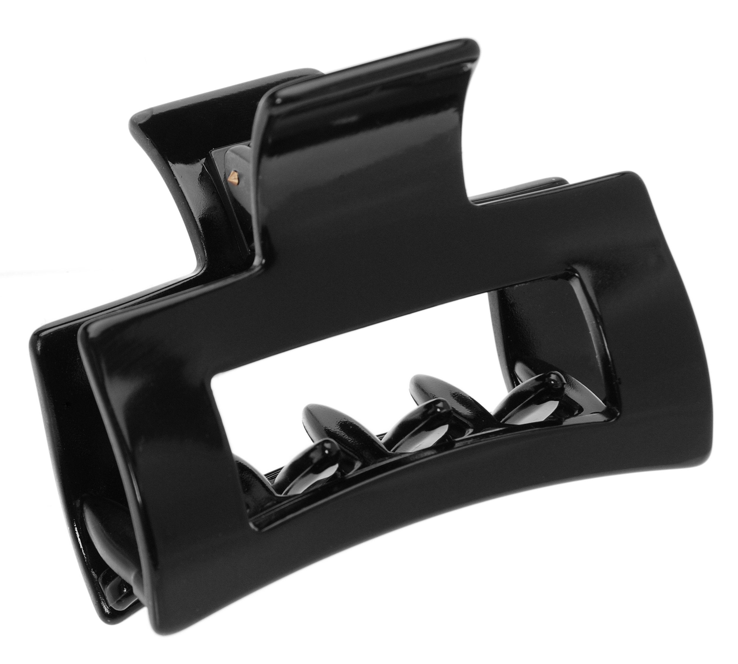 France Luxe Cut Out Rectangle Jaw - Black