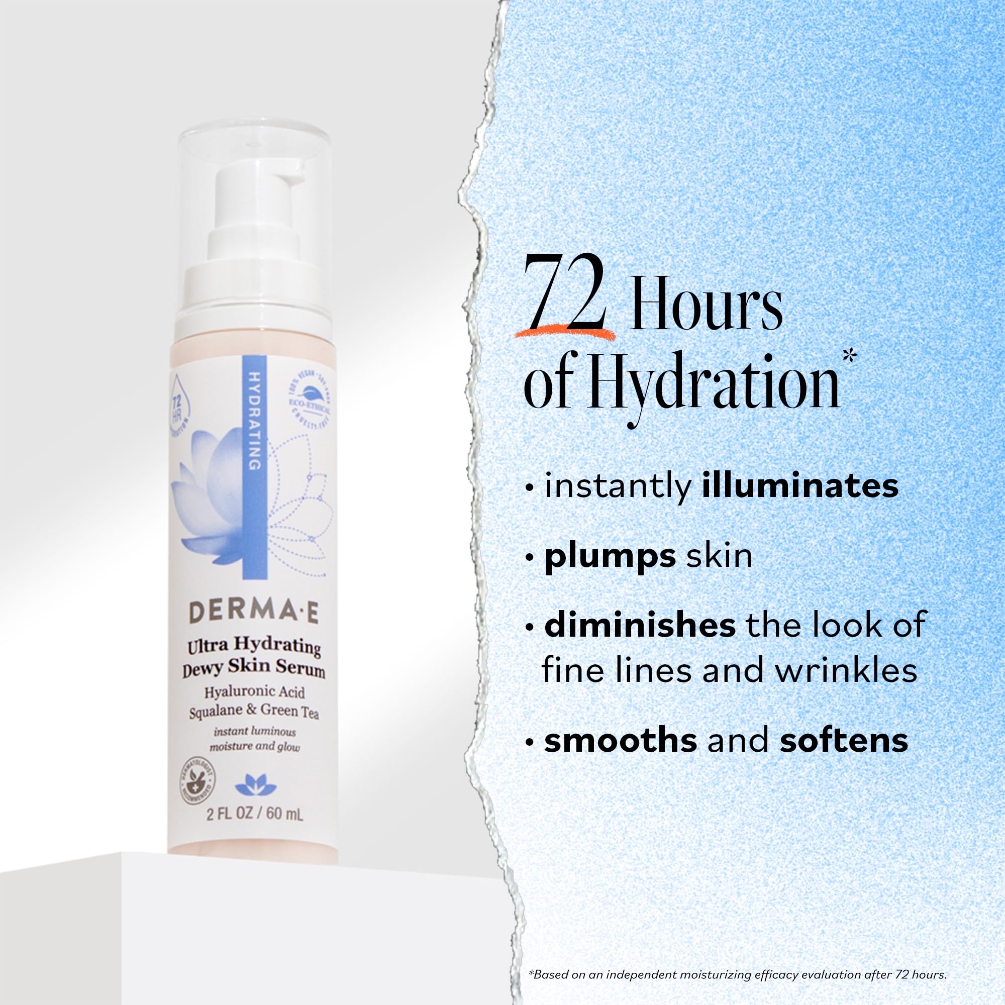 DERMA E Hydrating Serum with Hyaluronic Acid 2 oz