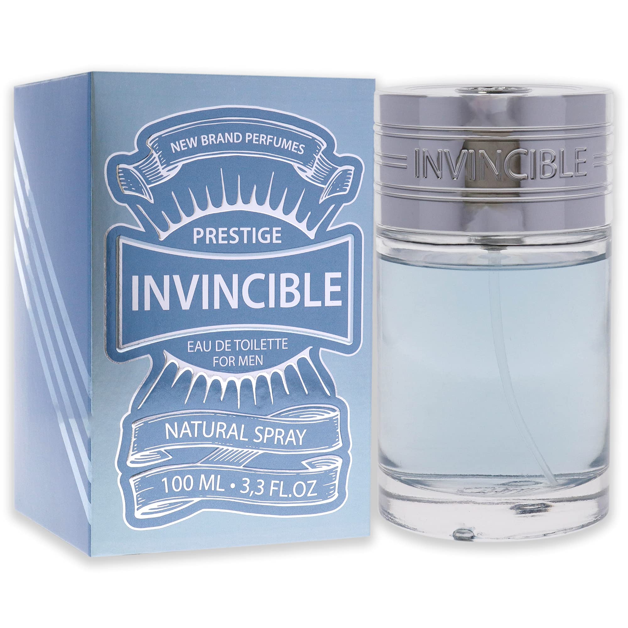 New Brand Invincible By Brand, 3.3 Oz Eau De Toilette Spray For Men