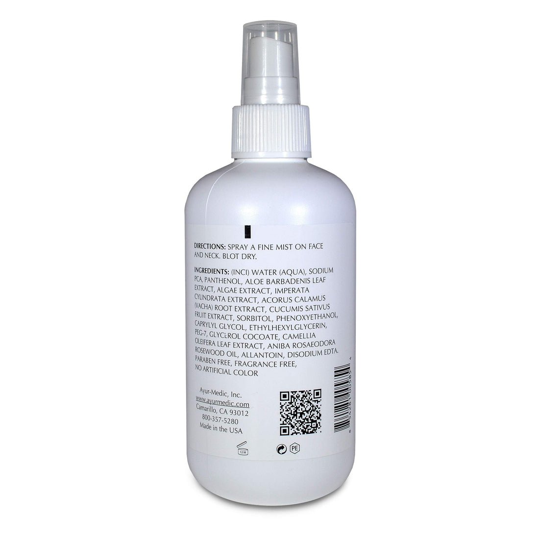 Ayur Medic Vacha Dry Skin Toner, Dry to Sensitive Skin (8 oz.)