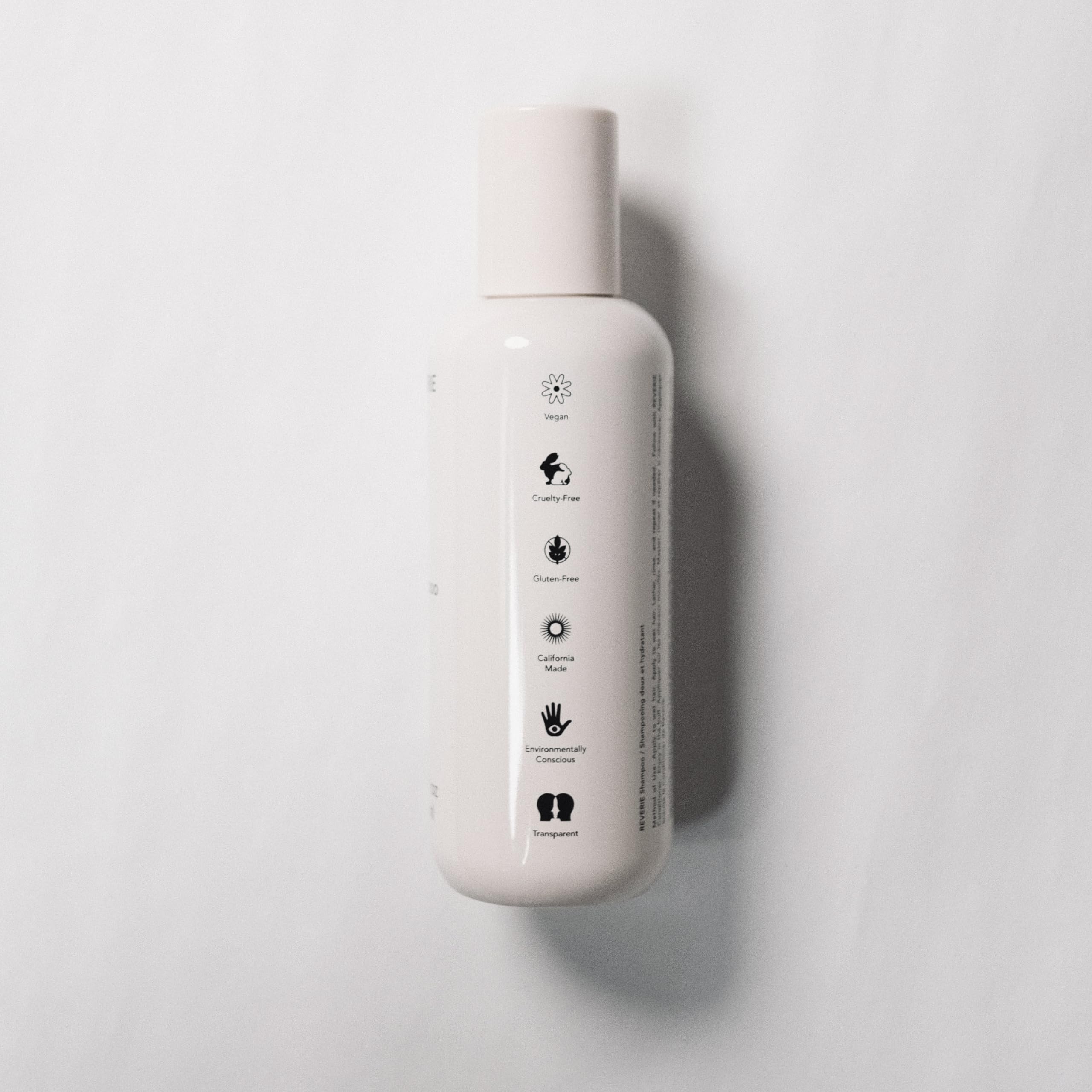 REVERIE - Natural Balancing Shampoo With Sweet Almond Oil + Oat Proteins | Sulfate-Free, Silicone-Free, Color-Safe, Clean Hair Care (Full Size, 8 fl oz | 250 ml)