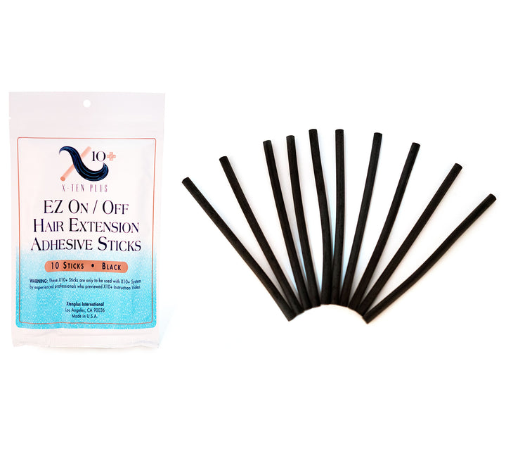 Fusion Hair Extension Keratin Glue Sticks by The Hair Shop - Professional Hair Bond Adhesive Sticks for Extension Glue Gun, (Black)