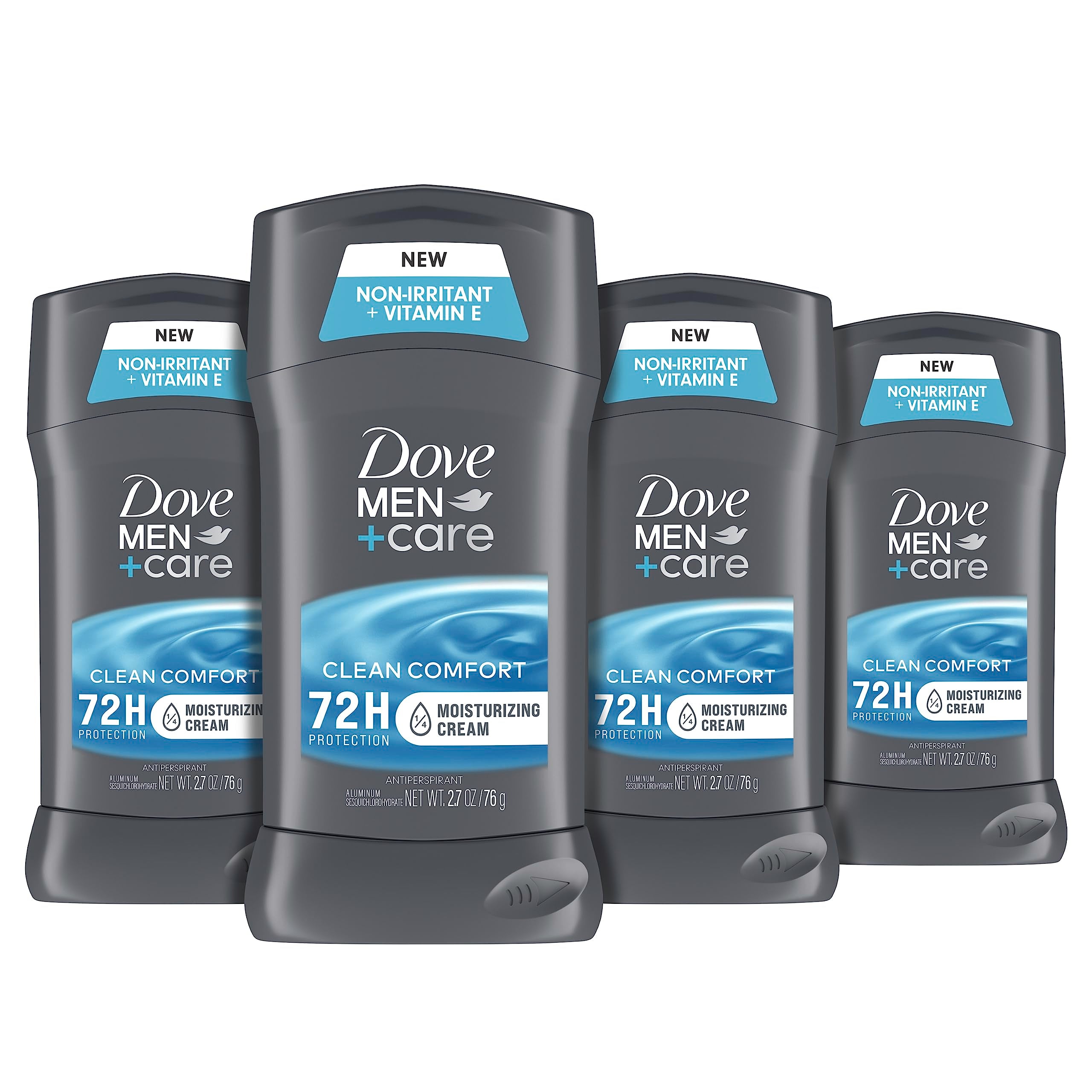 Clean Comfort , 2.7-Ounce (4 Count) : Dove Men+Care Antiperspirant Deodorant Stick, Clean Comfort 2.7 oz, 4 Count