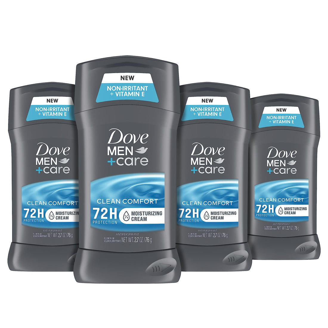 Clean Comfort , 2.7-Ounce (4 Count) : Dove Men+Care Antiperspirant Deodorant Stick, Clean Comfort 2.7 oz, 4 Count