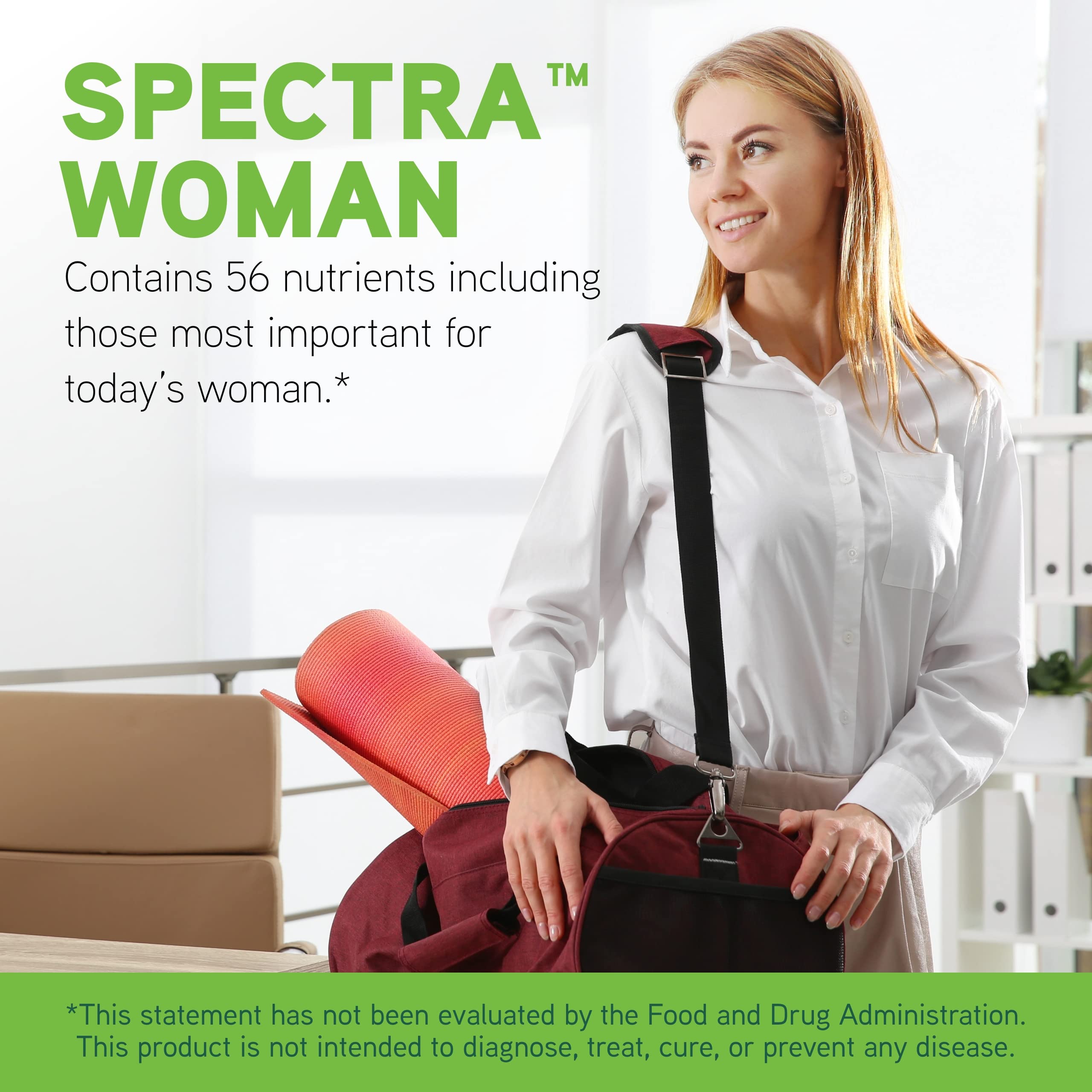 DAVINCI Labs Spectra Woman - Dietary Supplement to Support Bone Health and Women's Needs - with Vitamins, Minerals, Calcium, Beta Carotene, L-Cysteine, Grape Seed Extract, and More - 240 Tablets