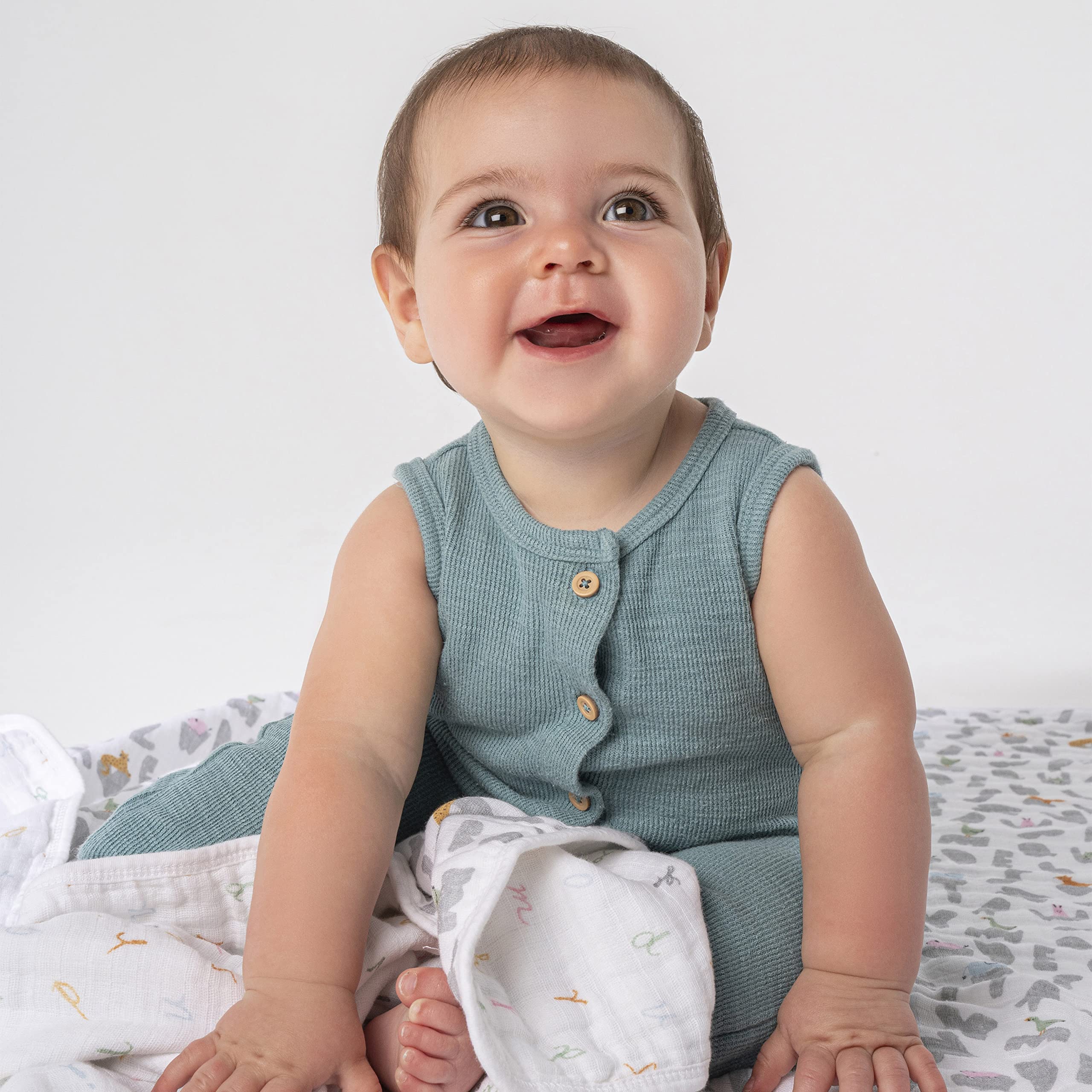 aden + anais essentials Dream Blanket, Muslin Baby Blankets for Girls & Boys, Ideal Lightweight Newborn Nursery & Crib Blanket, Unisex Toddler & Infant Bedding, Shower & Registry Gift, Space Explorers