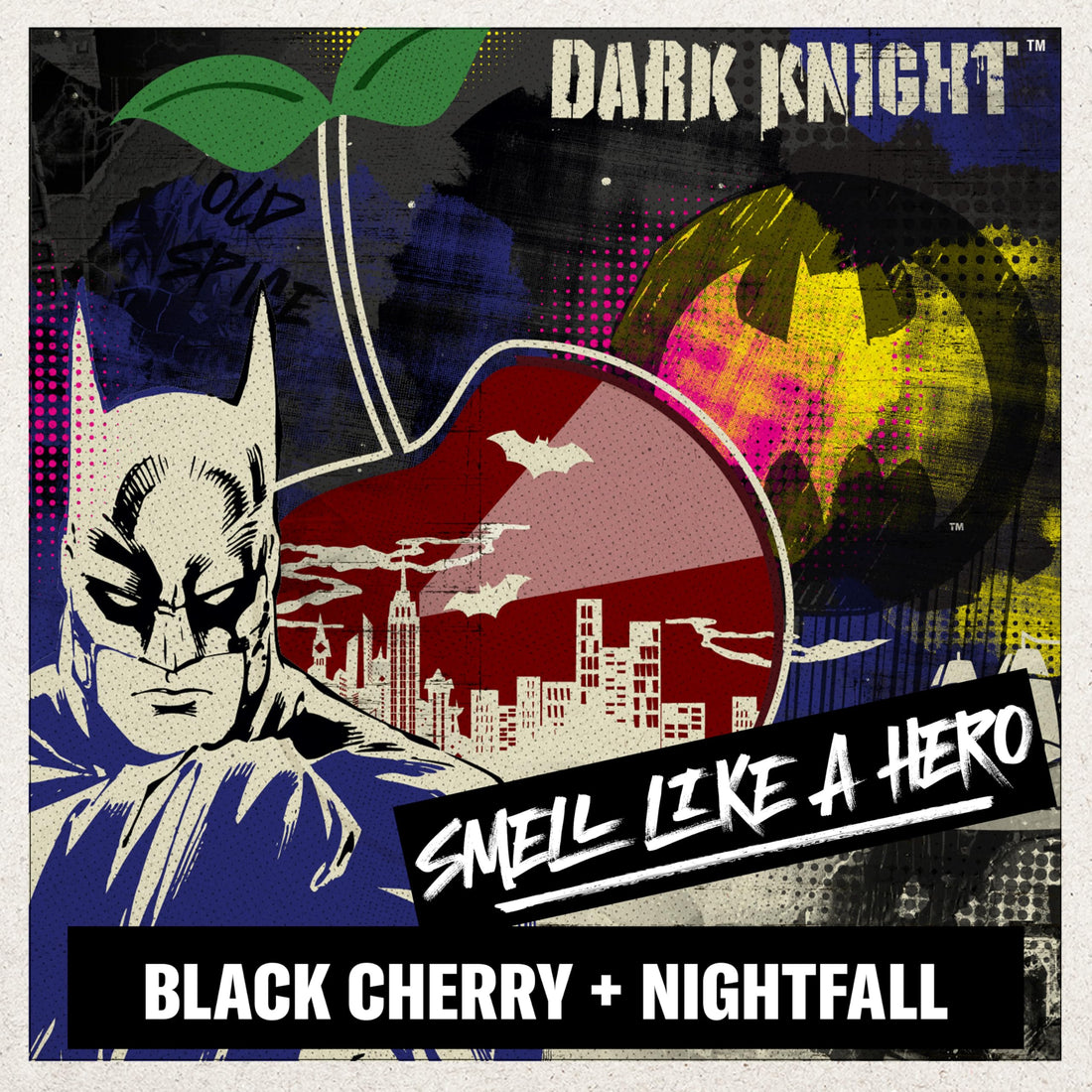 Old Spice Cleansing Body Wash for Men, 3X Defense, 24/7 Shower Fresh with Lasting Scent, 2-in-1 Body & Face Wash, Smell Like a Hero, Batman, Black Cherry and Nightfall Scent, 24 oz