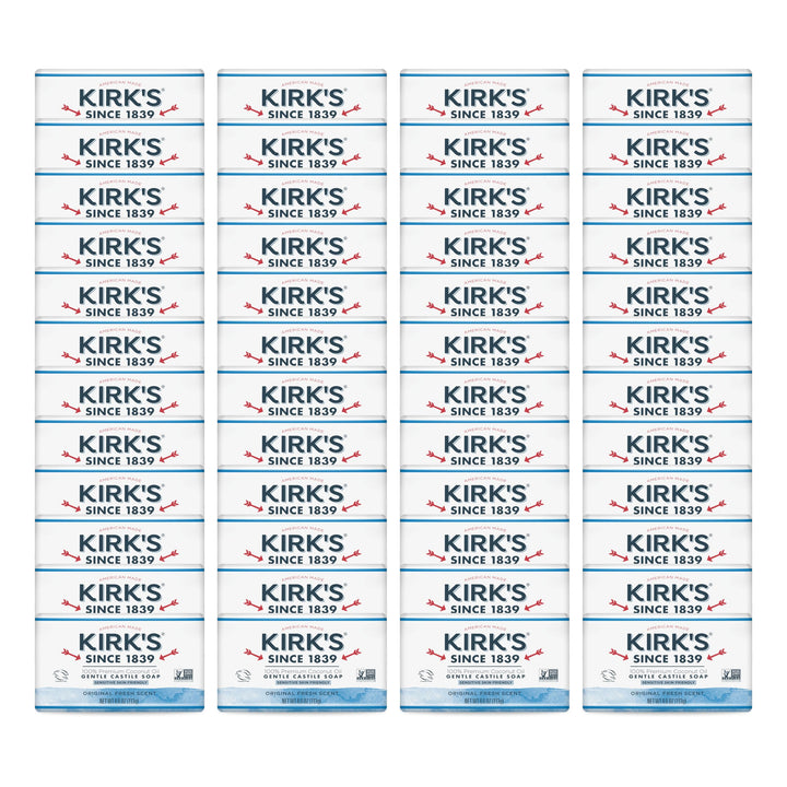 Kirks Original Coco Castile Soap 48 Bars FULL CASE