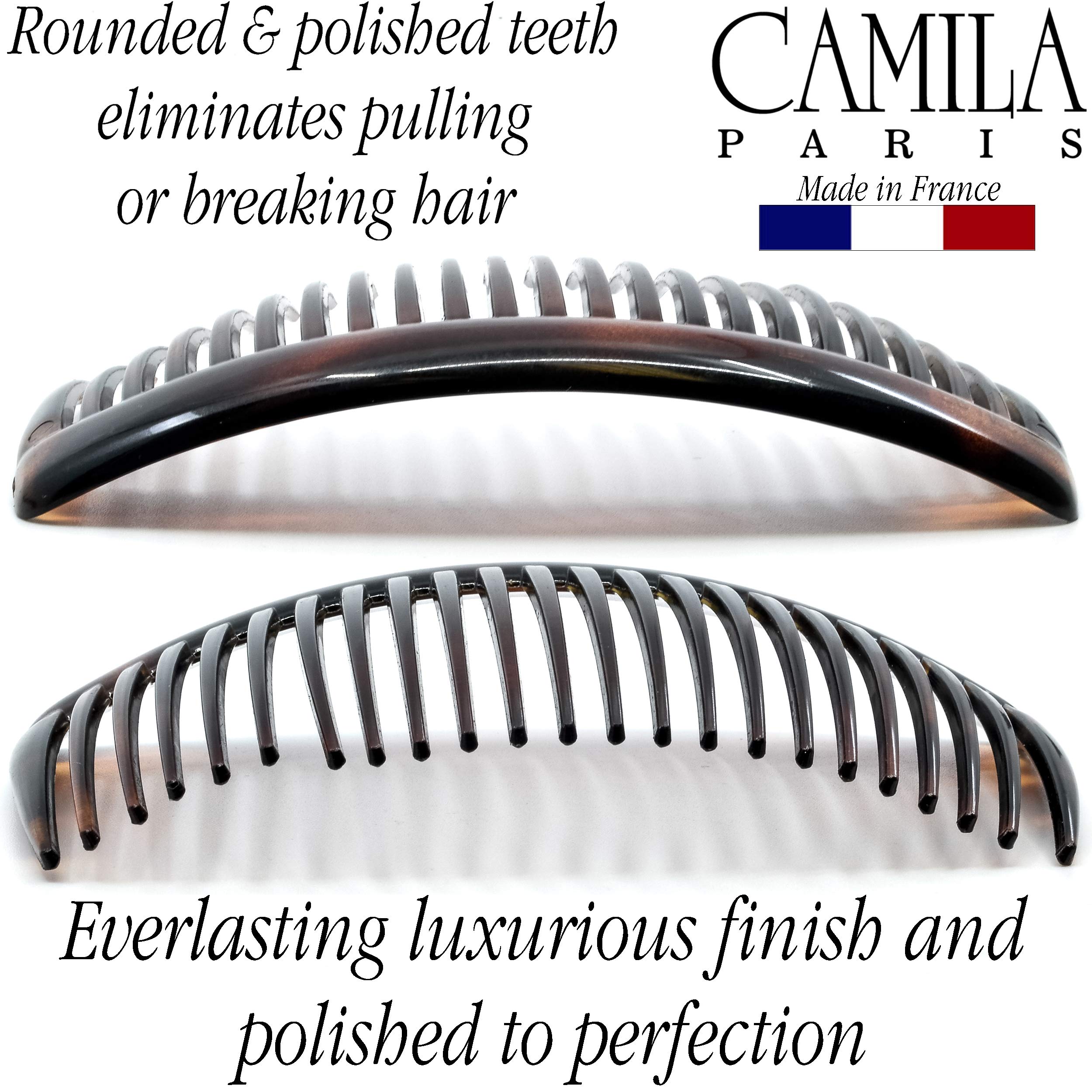 Camila Paris AD66/2 French woman Hair Accessories (4) Hair Comb. Strong and Durable Hair Ornaments. Made in France