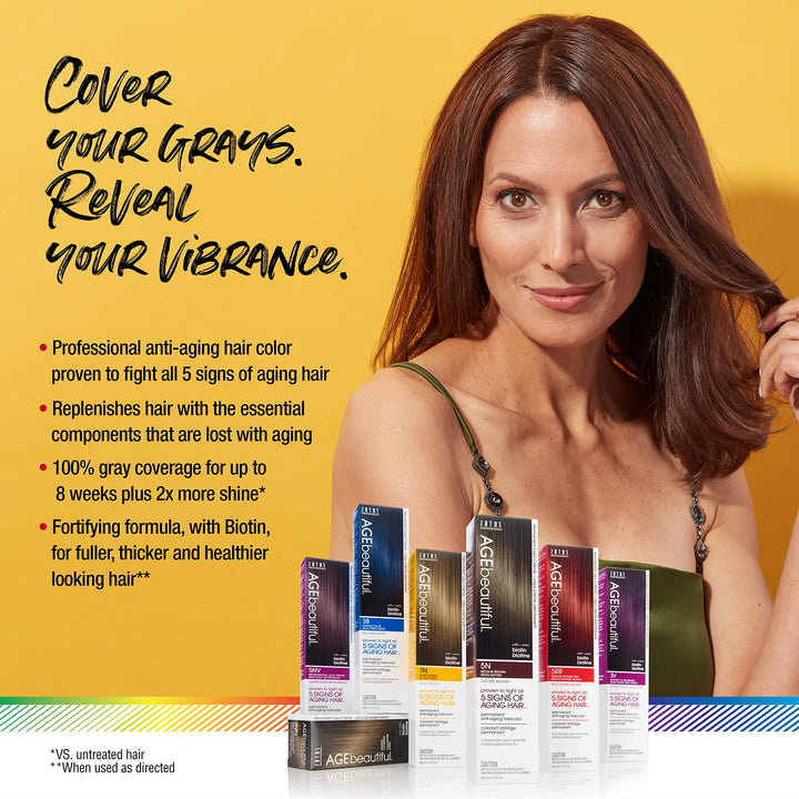 Agebeautiful Liqui-Creme 3Nn Darkest Intense Brown, 2-Ounce