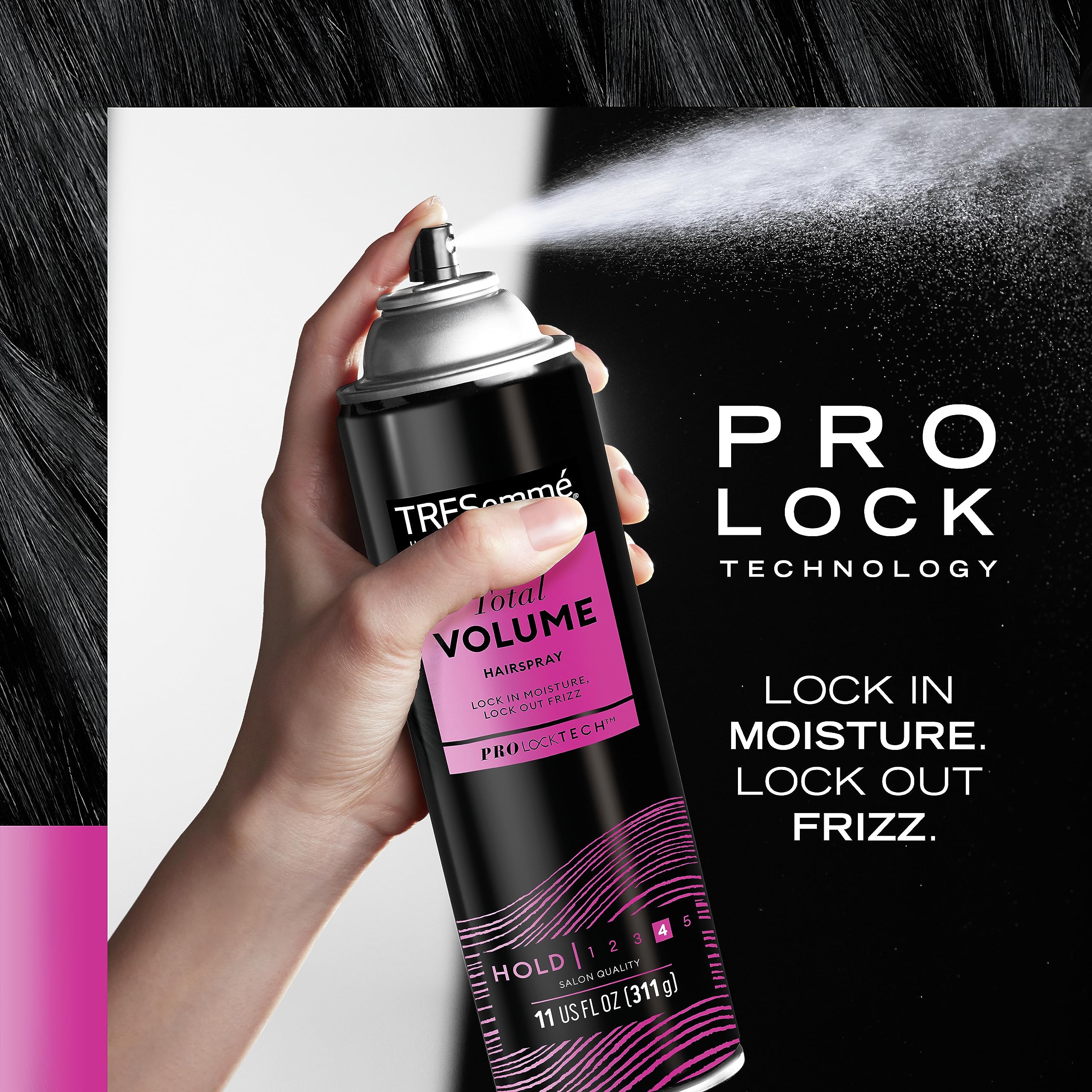 TRESemmé Shampoo, Conditioner, Hairspray, & Styler Volume Hair Kit Formulated with Pro Style Technology™ 4 Pack