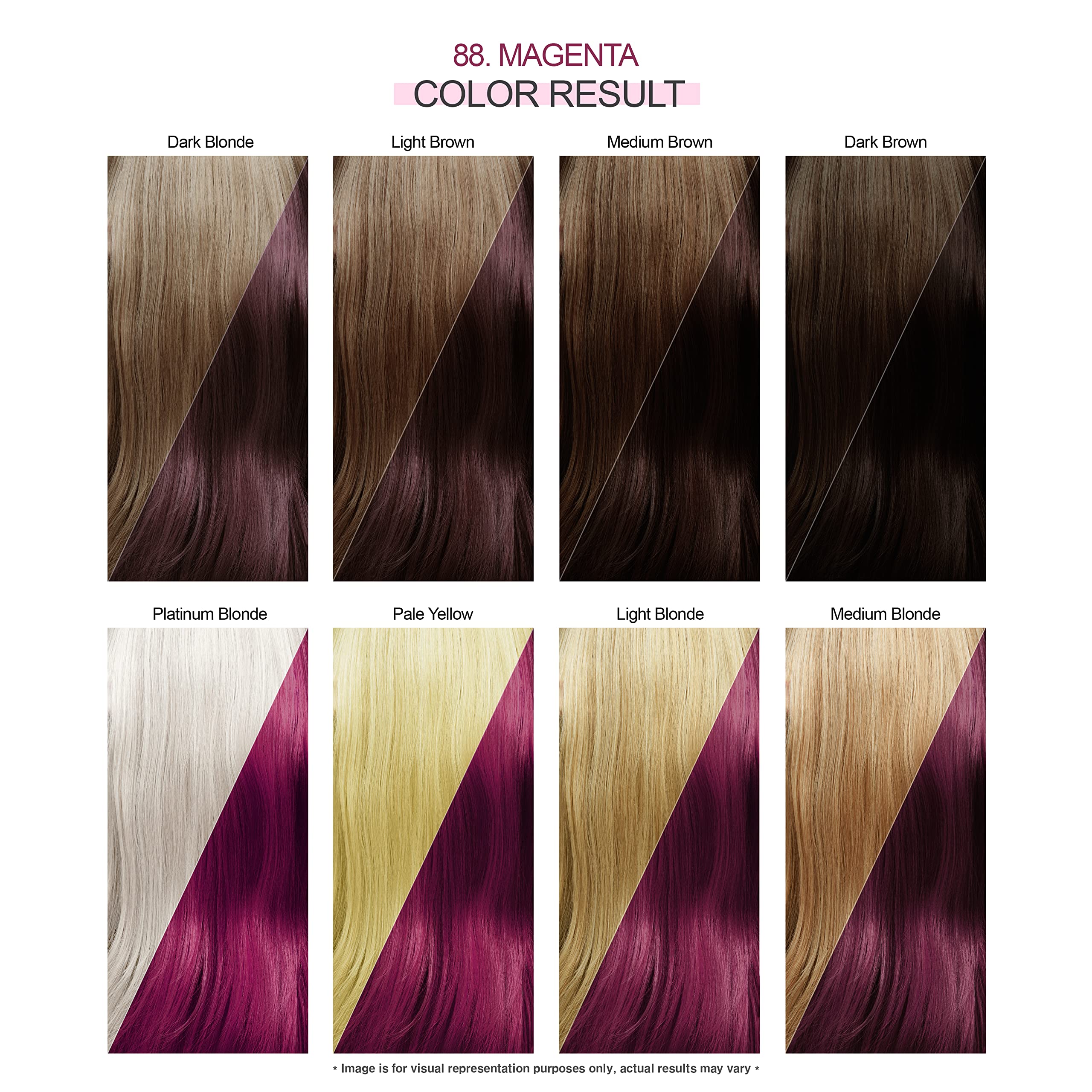 Adore Semi-Permanent Haircolor #088 Magenta 4 Ounce (118ml) (2 Pack)