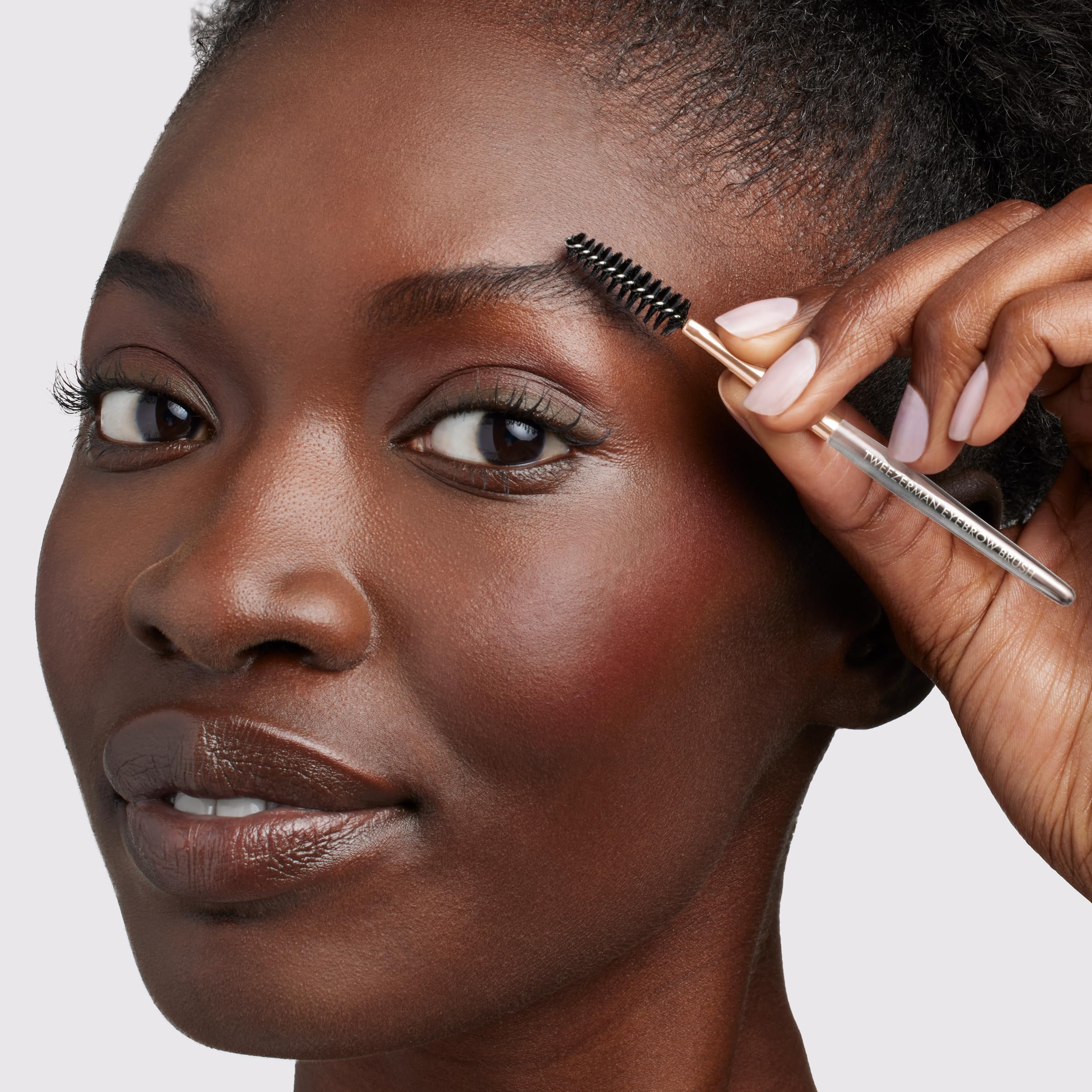 Tweezerman Amazon Exclusive Rose Tea Brow Shaping Scissors & Brush