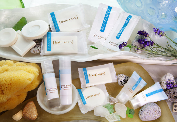 Hotel Soap Bar - Travel Size Moisturizing Body Bath Soaps - Individually Wrapped Toiletries for Hotels, Rentals, Camping, Guest Room - Value Bulk Pack - Mild and Fresh Scent - 50 White Bars Per Case