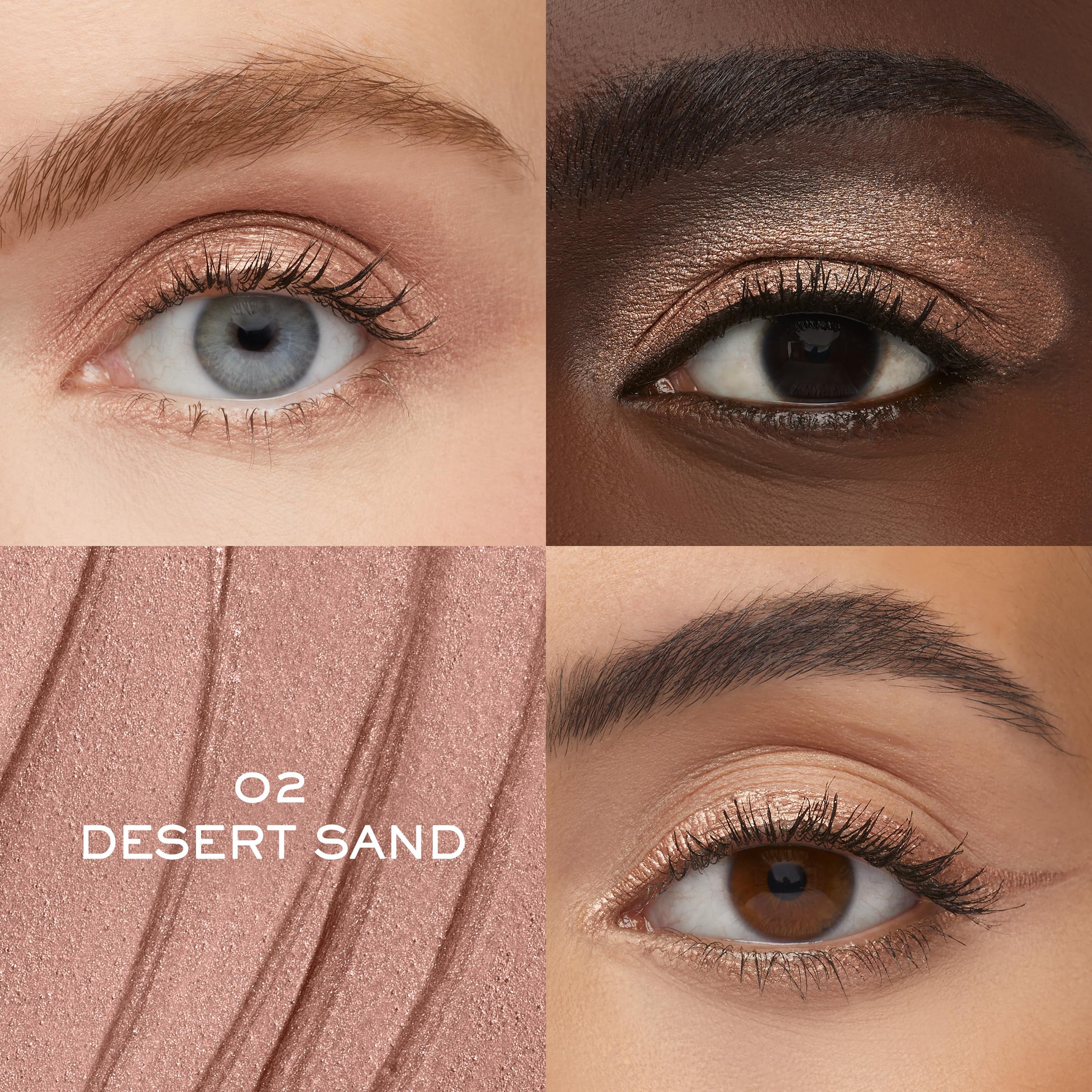 Lancôme Idôle Tint Long Wear Liquid Eyeliner & Eyeshadow - Multi-Use Eye Makeup in Matte & Shimmer Finishes - Buildable Color & Up to 16H of Wear - 02 Desert Sand: Neutral Bronze Shimmer