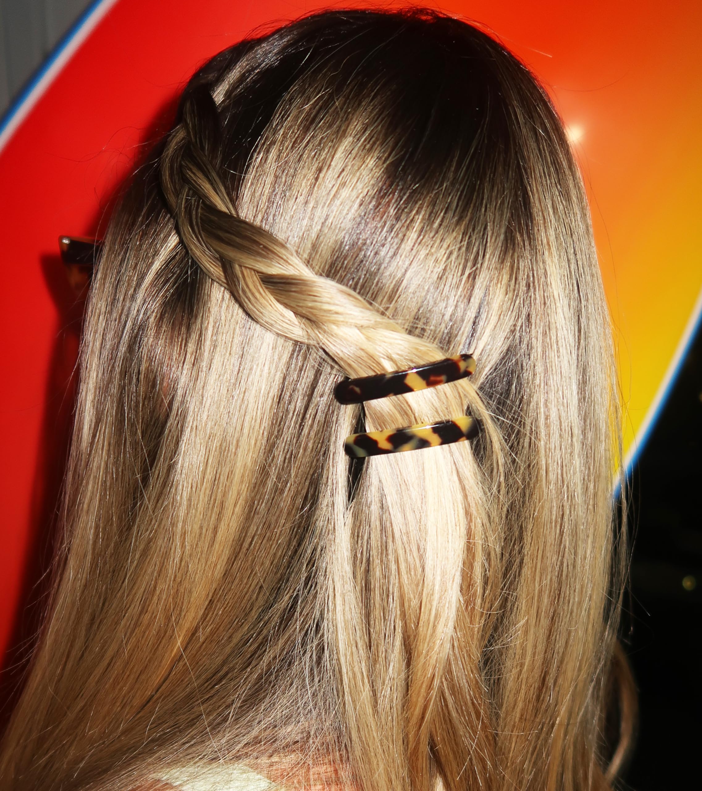 Camila Paris CP2240/2 French Hair Slides Clips for Women, Handmade, Girls Side Slide-in Barrette Clip, Hair Accessories for Women. Strong Hold No Slip Grip Fashion Durable and Styling, Made in France