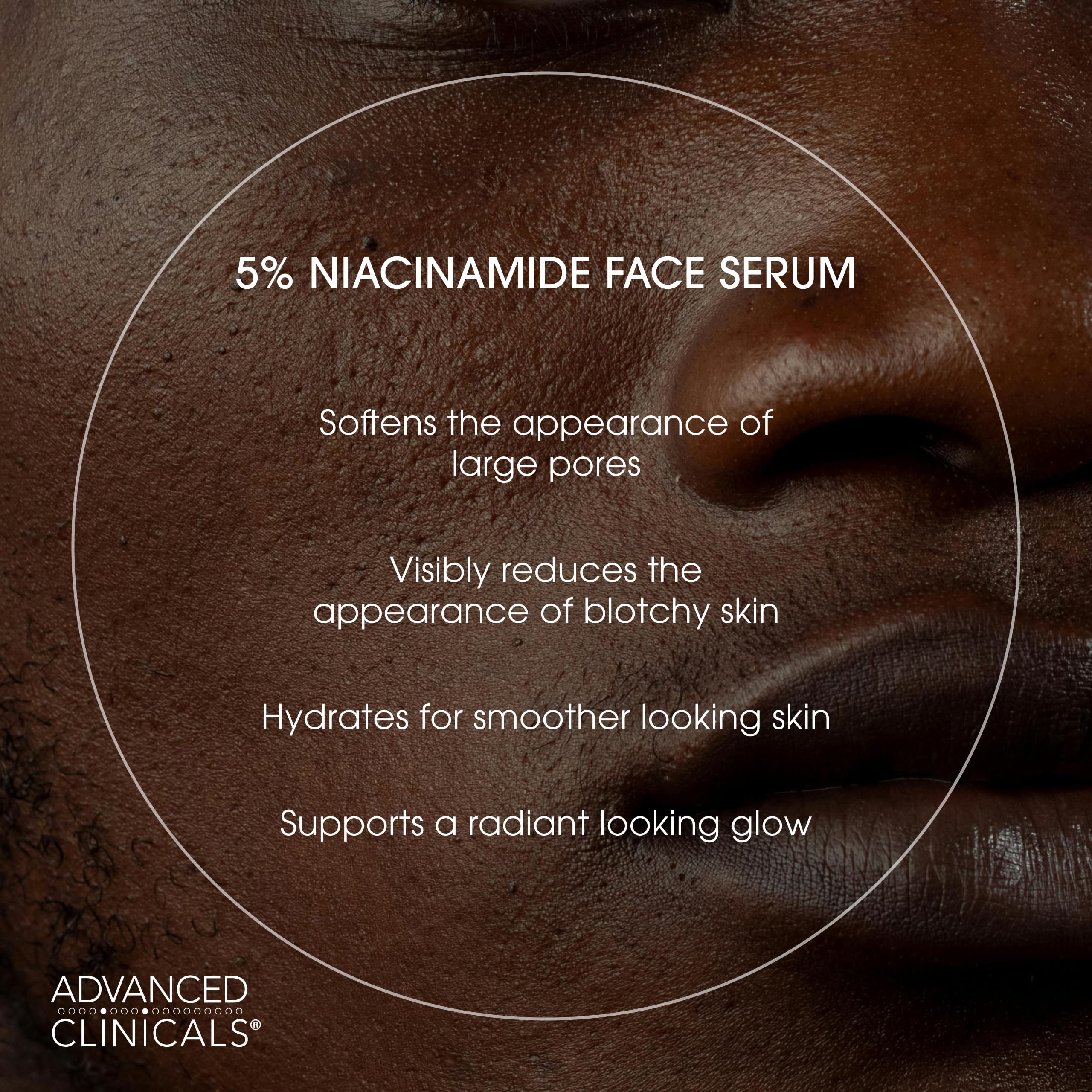 Advanced Clinicals Niacinamide Serum | 5% Niacinamide Serum For Face With Hyaluronic Acid, Ferulic Acid, Aloe Vera, & Fruit Extracts Helps Improve Look Of Dark Spots & Uneven Skin Tone, 1.75 Fl Oz