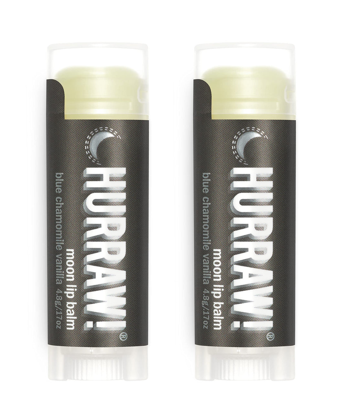 2-Pack Hurraw! All Natural Lip Balm Night Treatment (Moon)
