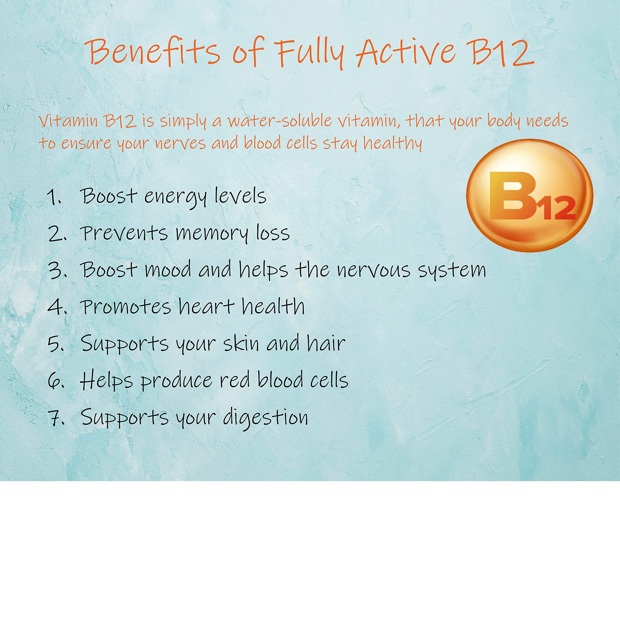 Doctors Best Fully Active B12, Energy, Memory, & Mood Support, Non-GMO, Gluten Free, Soy Free, Vegan 180 Veggie Caps