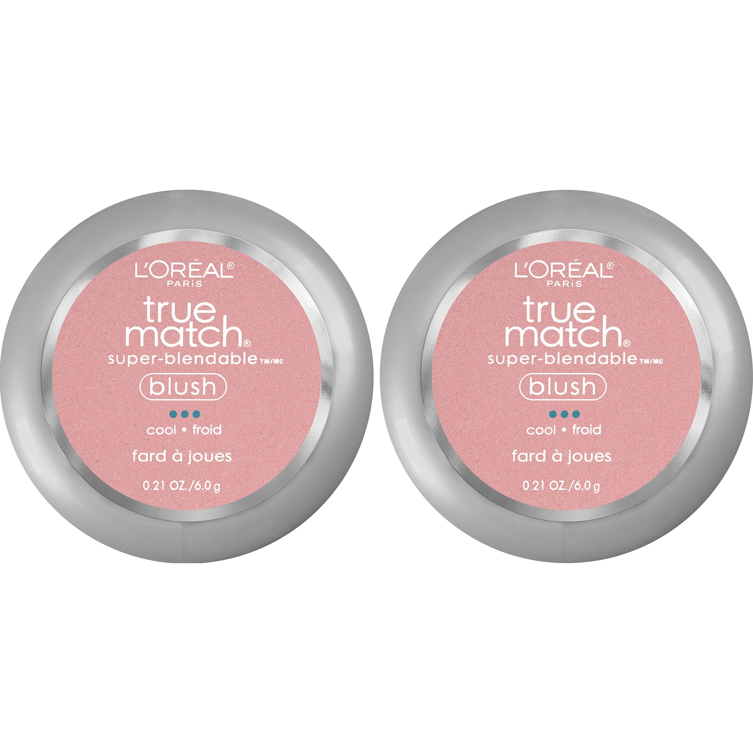 L'Oreal Paris Cosmetics True Match Super-Blendable Blush, Tender Rose, 2 Count