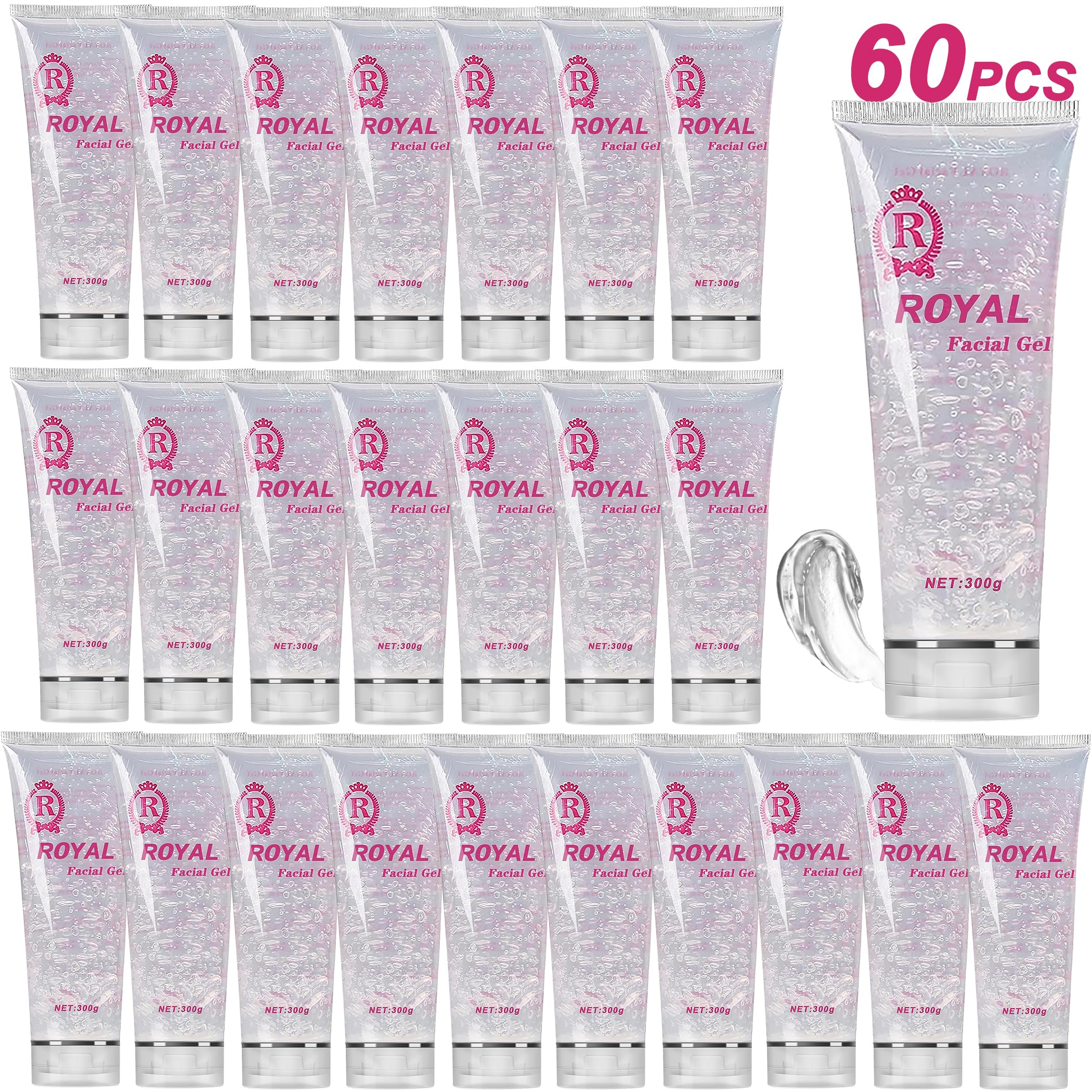 YMEYFAN 60 Tube Cooling Gel for Hair Removal Device & Beauty Equipment, Hydrating Gel for Face & Body, 60PCS/300ML