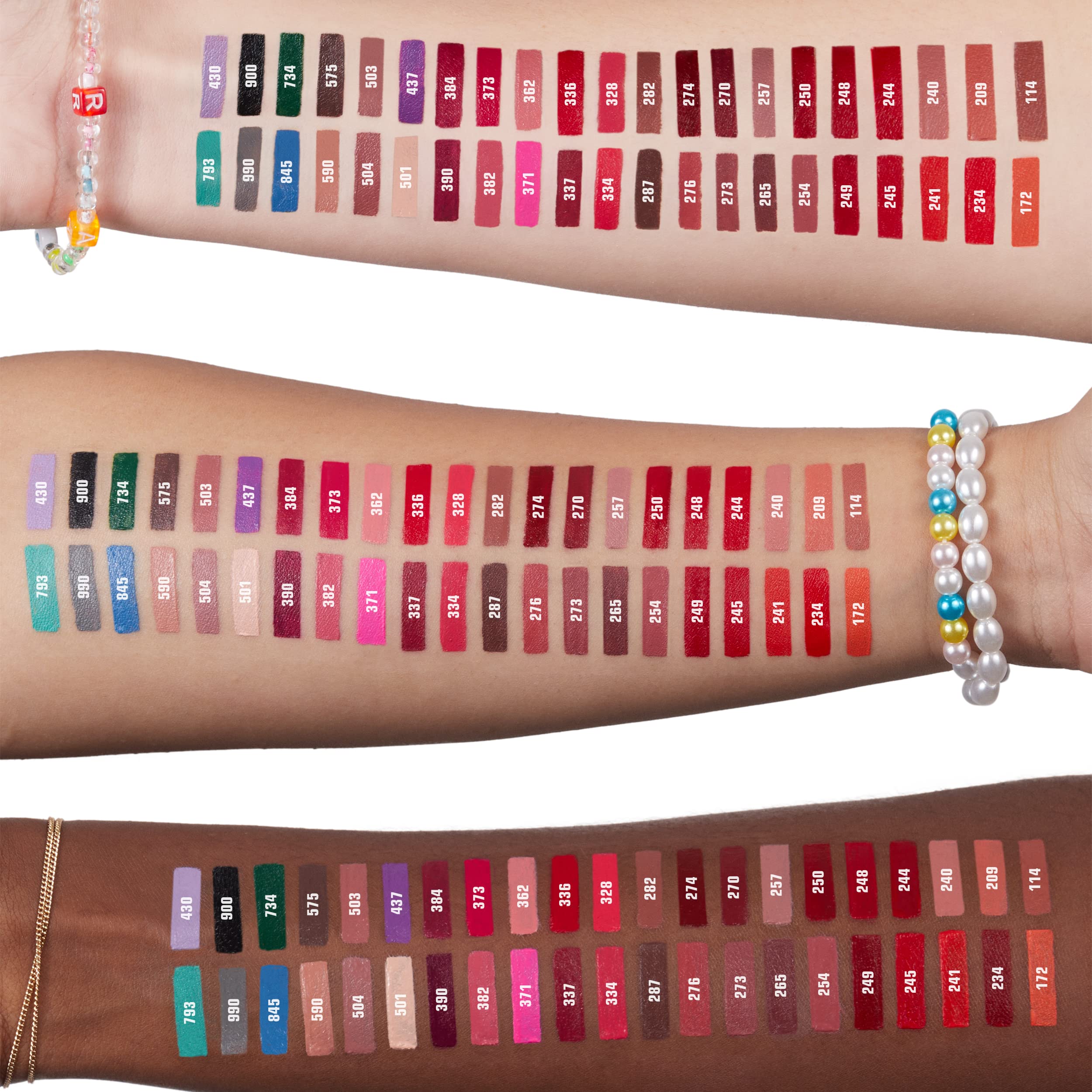 3INA The Lipstick 900 Panther Black - Long Lasting, Smudge Proof, Matte Lipstick for Women and Men - Vegan, Cruelty Free Formula - Waterproof, Moisturizing, Hydrating - 0.11 oz