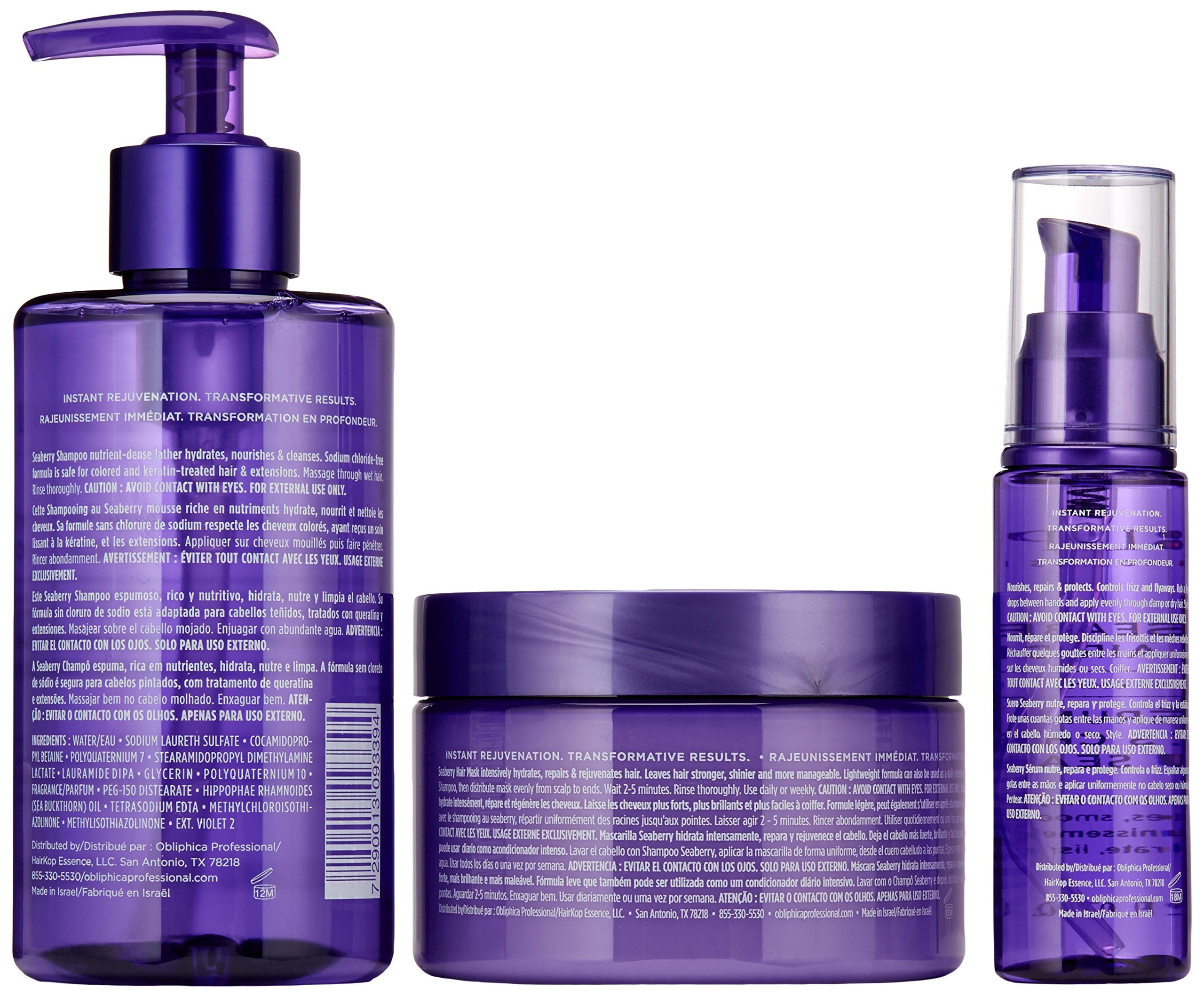 Obliphica Professional Expect Perfection Sleek & Smooth Seaberry Collection