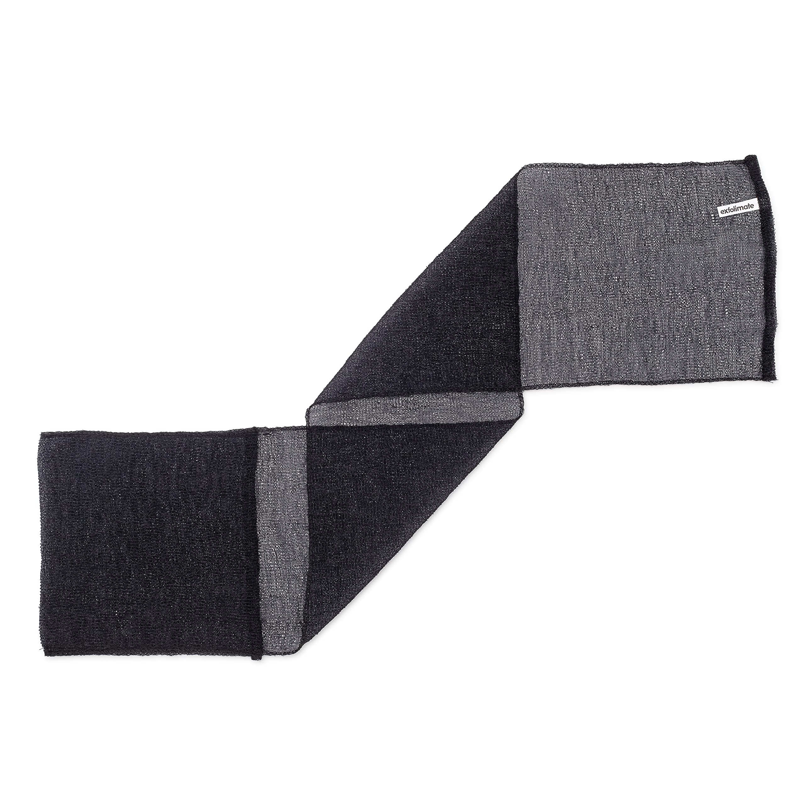 ExfoliMATE | Magic Exfoliating Shower Cloth Gently Removes Dead Skin for a Youthful Clear Complexion (Black - Pocket 2.0)