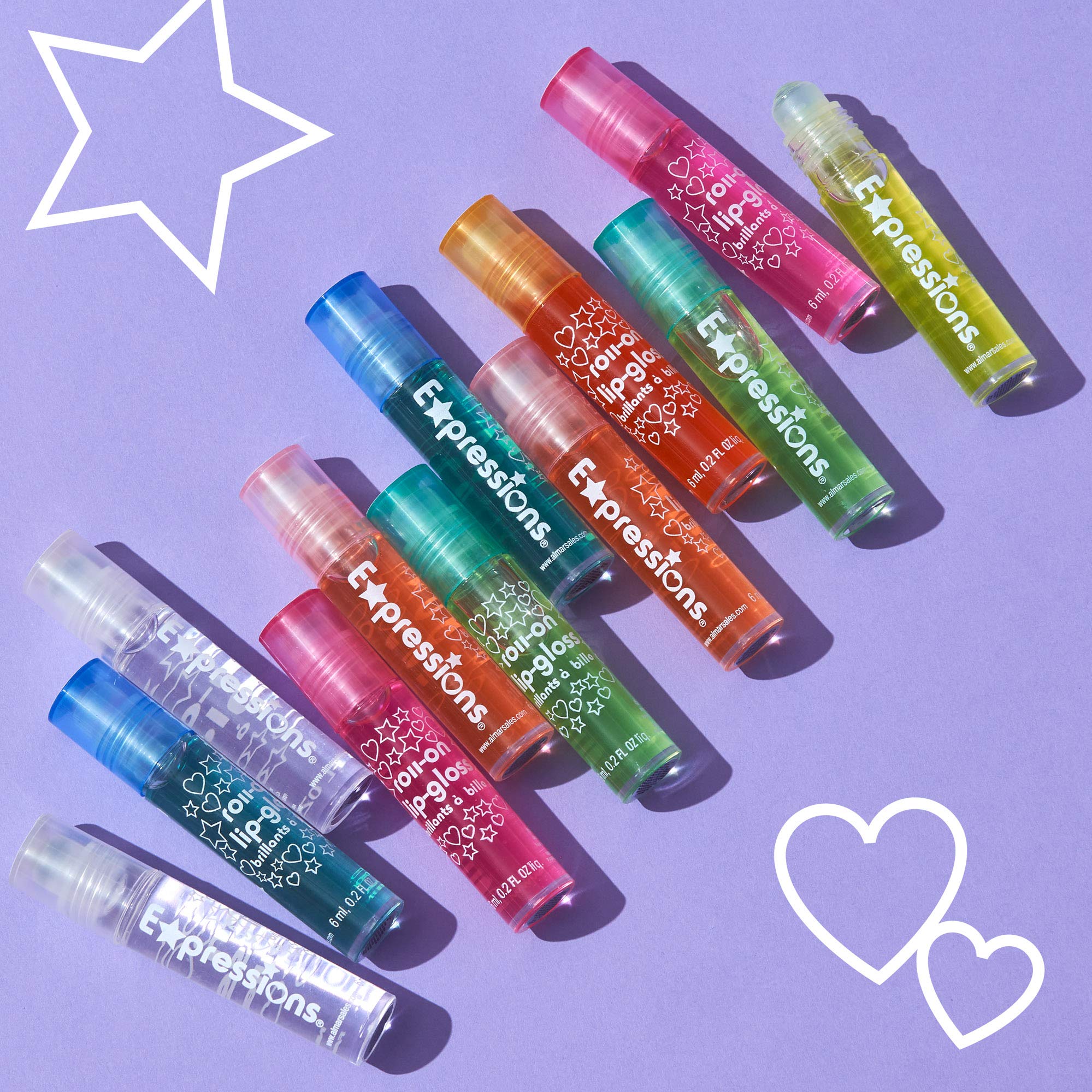 12 Piece Flavored Lip Gloss Set